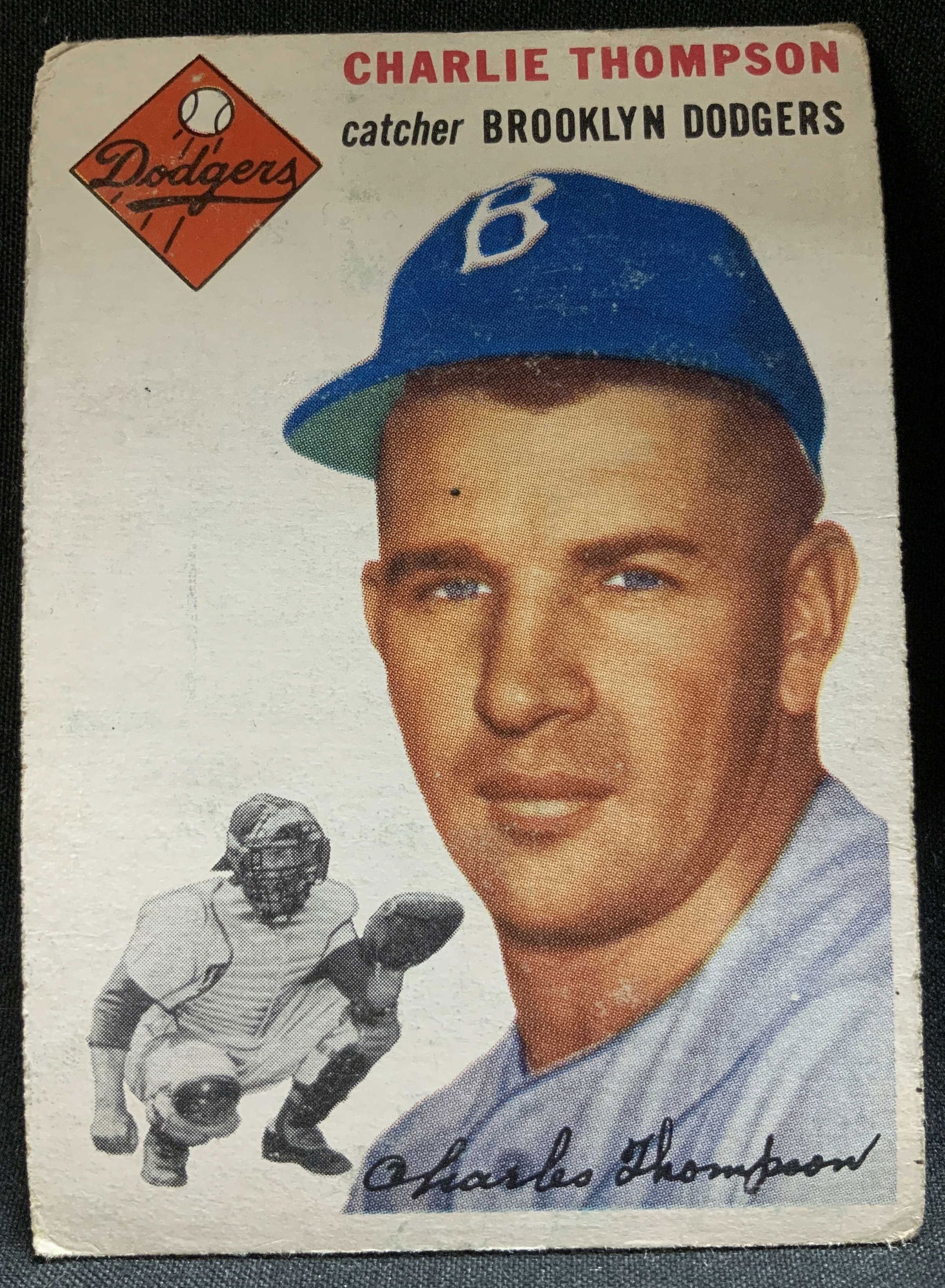 1954 TOPPS#209 Charlie BKlyn Dodgers Baseball Crd (1 of 6)