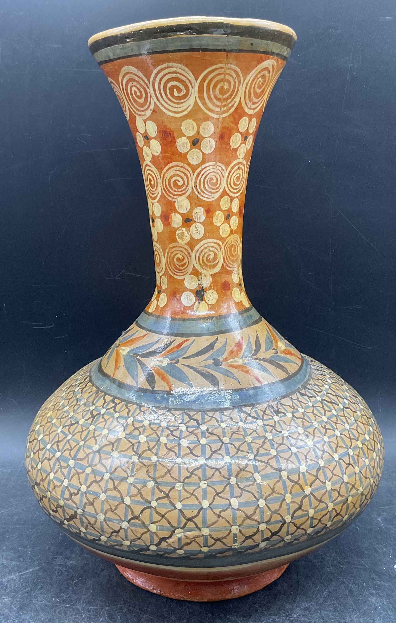 Vintage Handmade Mexican Pottery Vase (1 of 6)