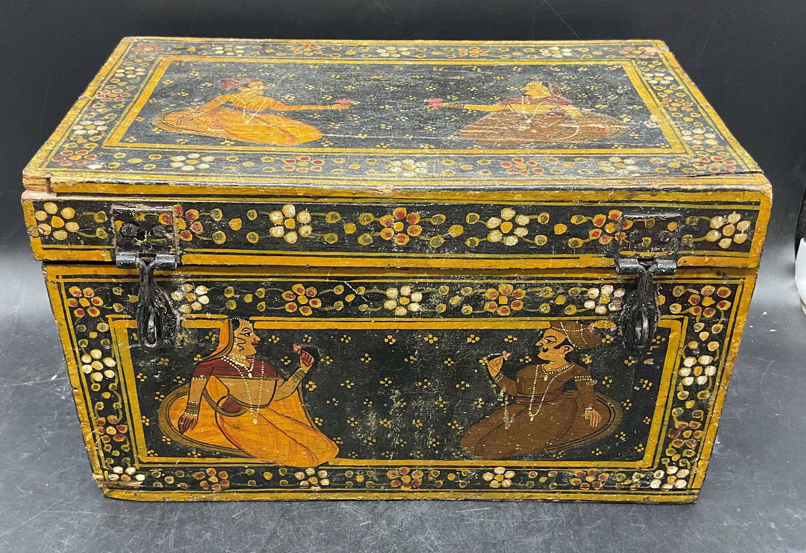 Antique Mughal Indian Style Dowry Chest (1 of 7)