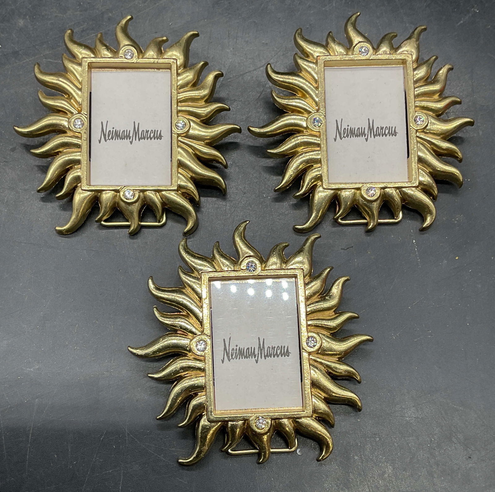 Lot 3 Jay Strongwater Sunburst Picture Frames (1 of 7)