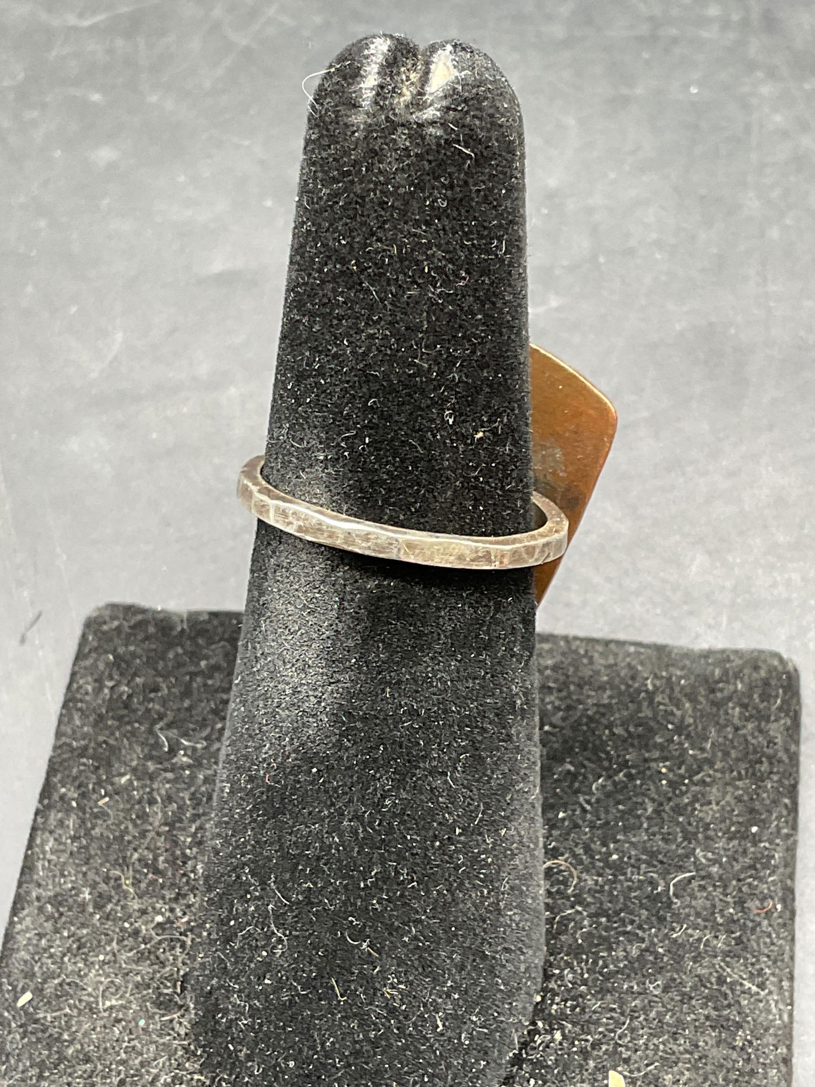 Signed Sterling Silver Carved Face Ring - 4