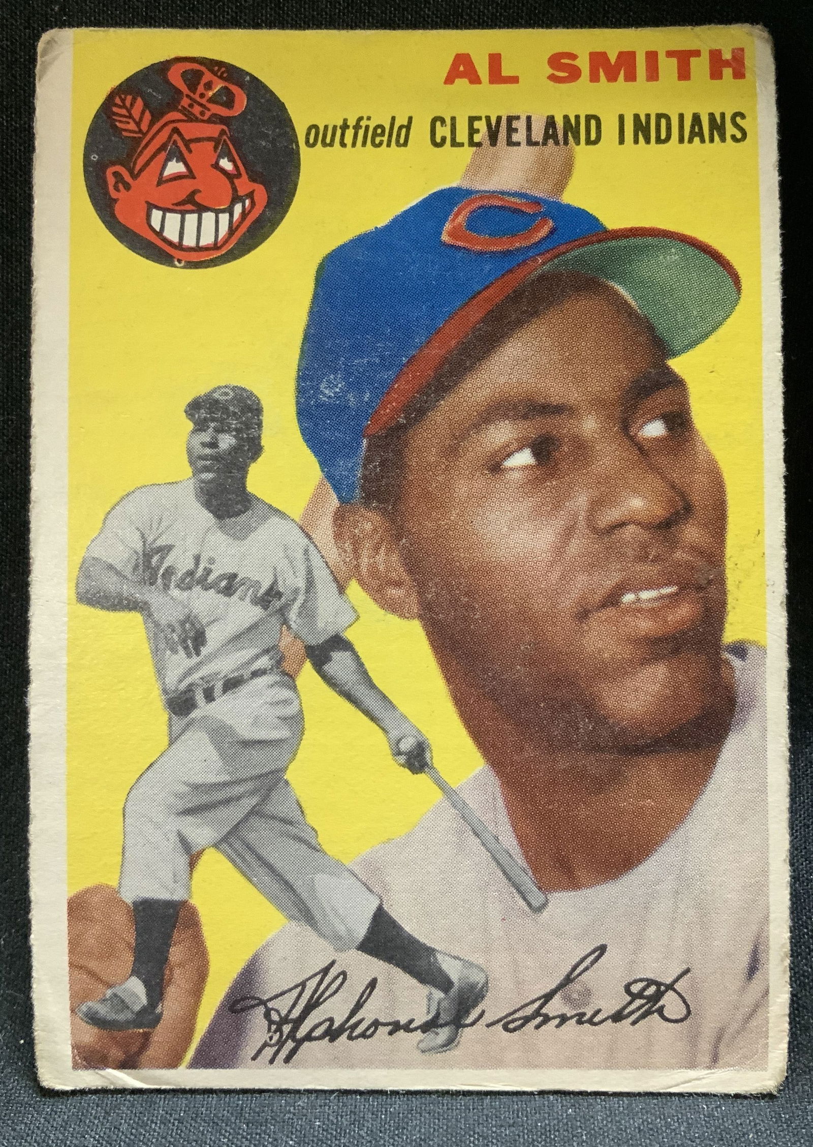 1954 TOPPS #248 Al Smith Indians Baseball Crd (1 of 6)