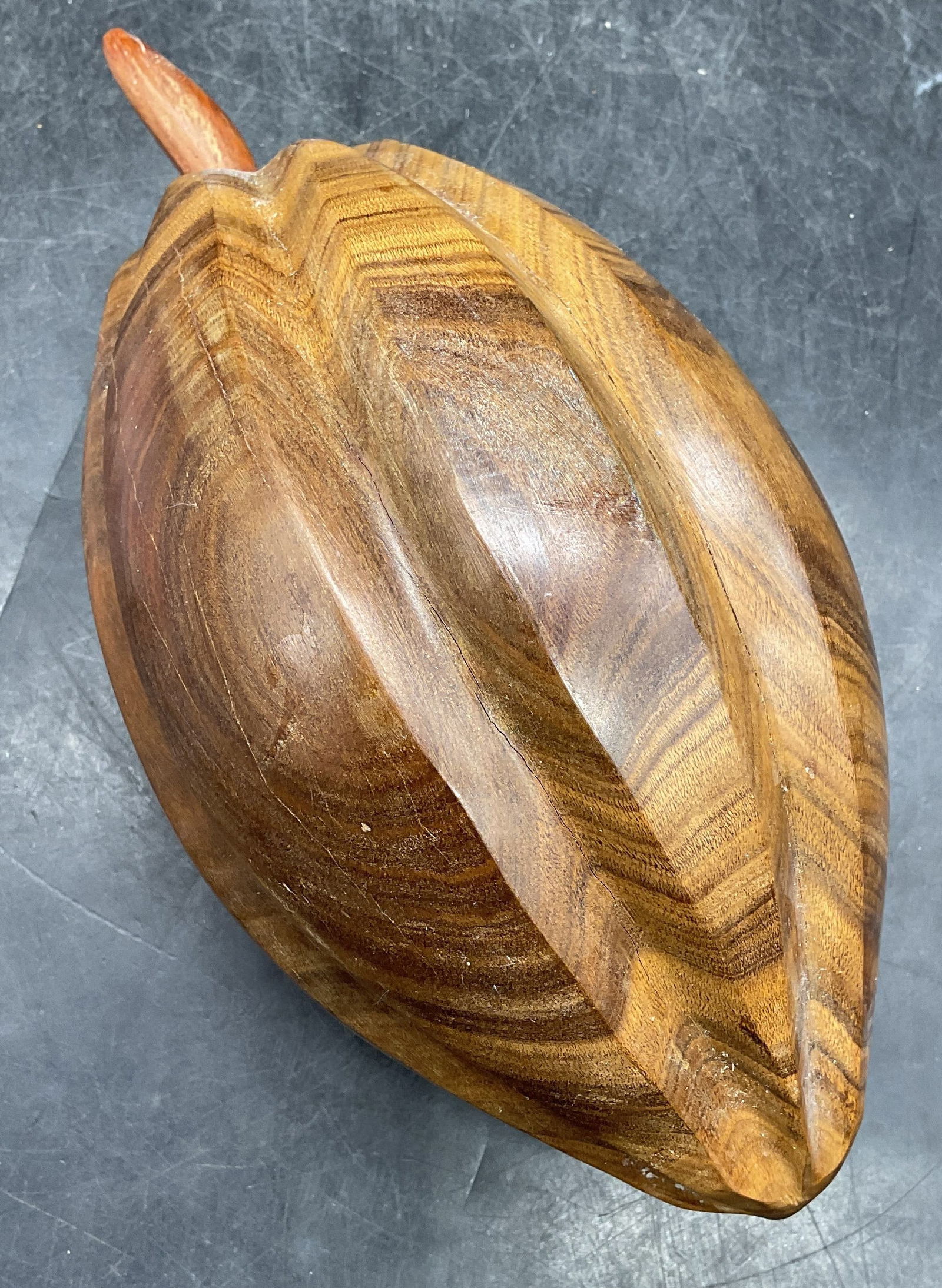 Vintage Carved Wood Cacao Pod (1 of 6)