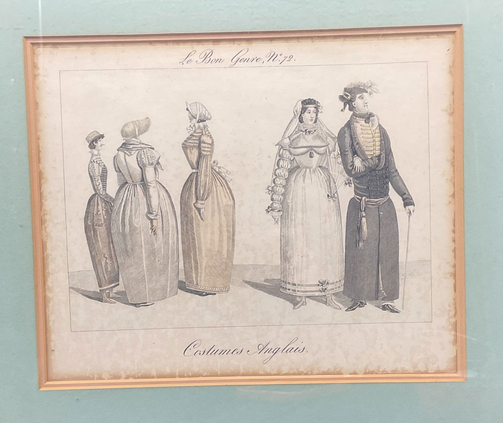 Antq Le Bon Genre English Fashion Engraving (1 of 7)