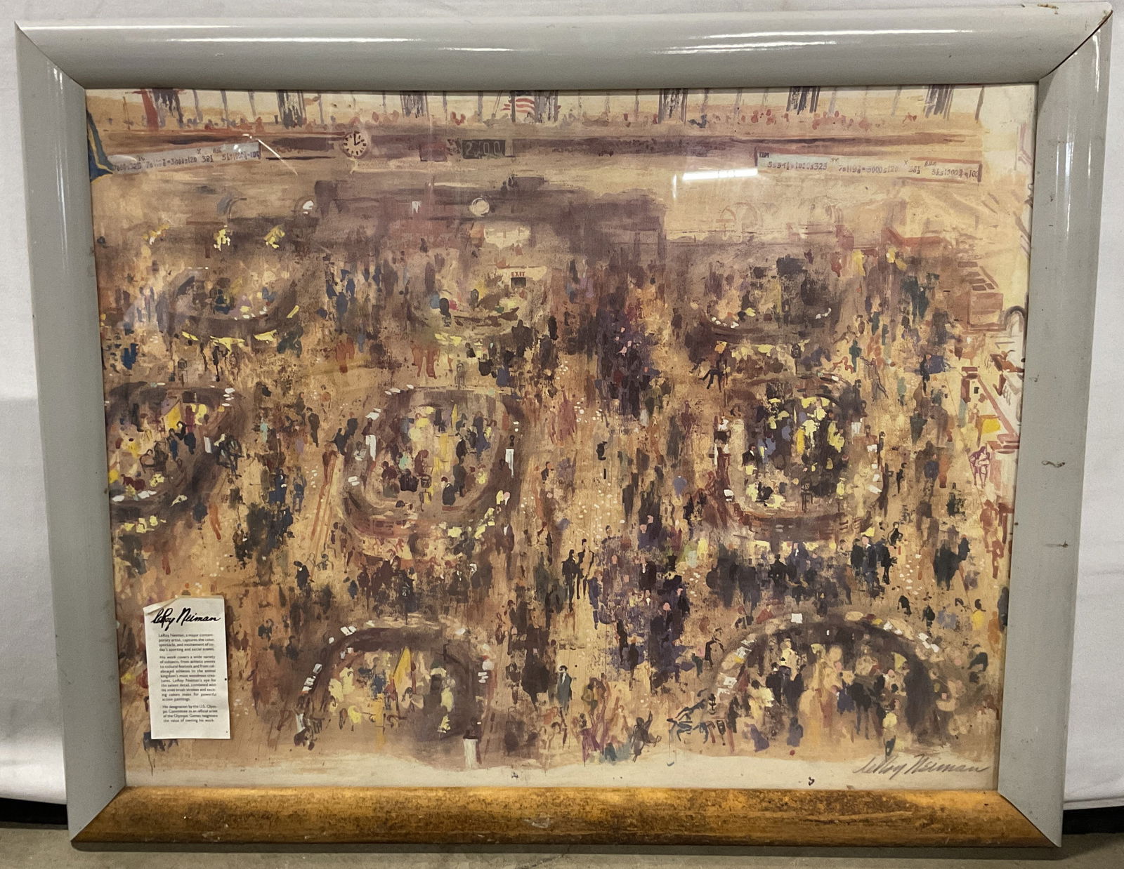 Leroy Neiman The Stock Exchange Lithograph 31in (1 of 6)