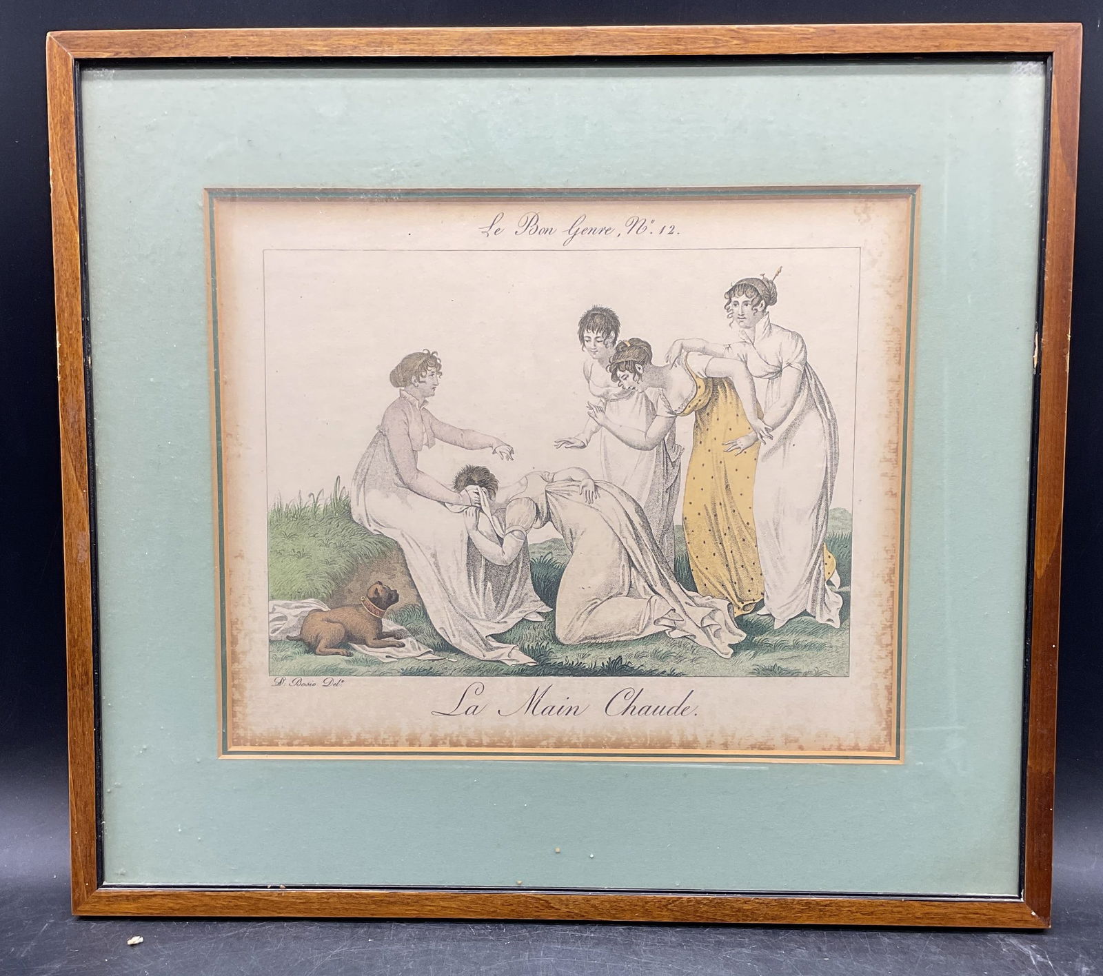 Antq Le Bon Genre Main Chaude Engraving (1 of 6)