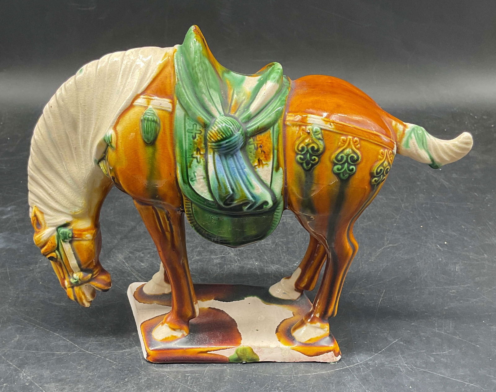 Chinese Tang Style Ceramic Horse Figurine (1 of 6)