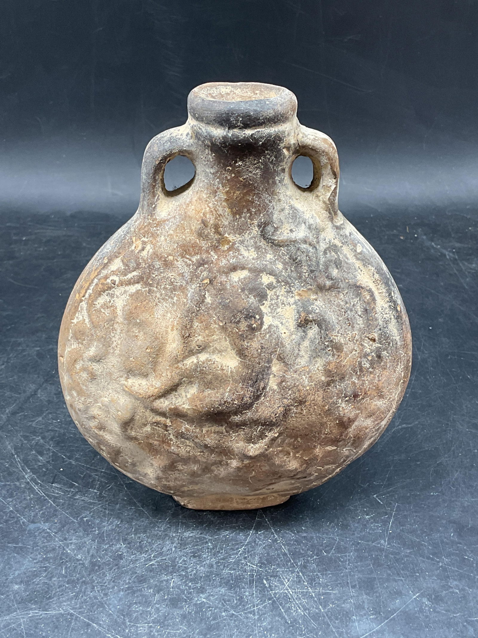 Vintage Ceramic Pilgrims Flask - 4