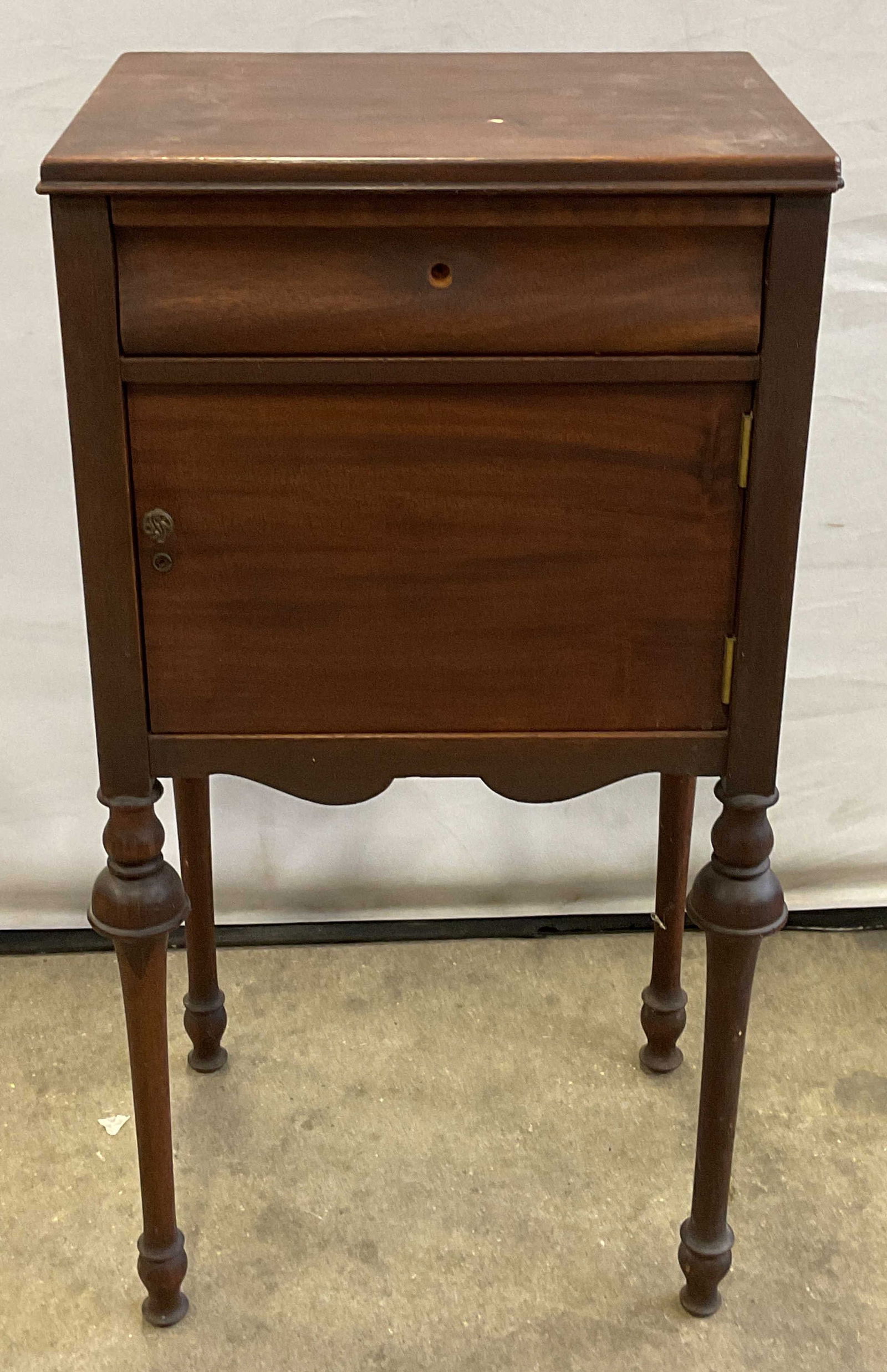 Antique Wood Humidor Smoking Cabinet (1 of 8)