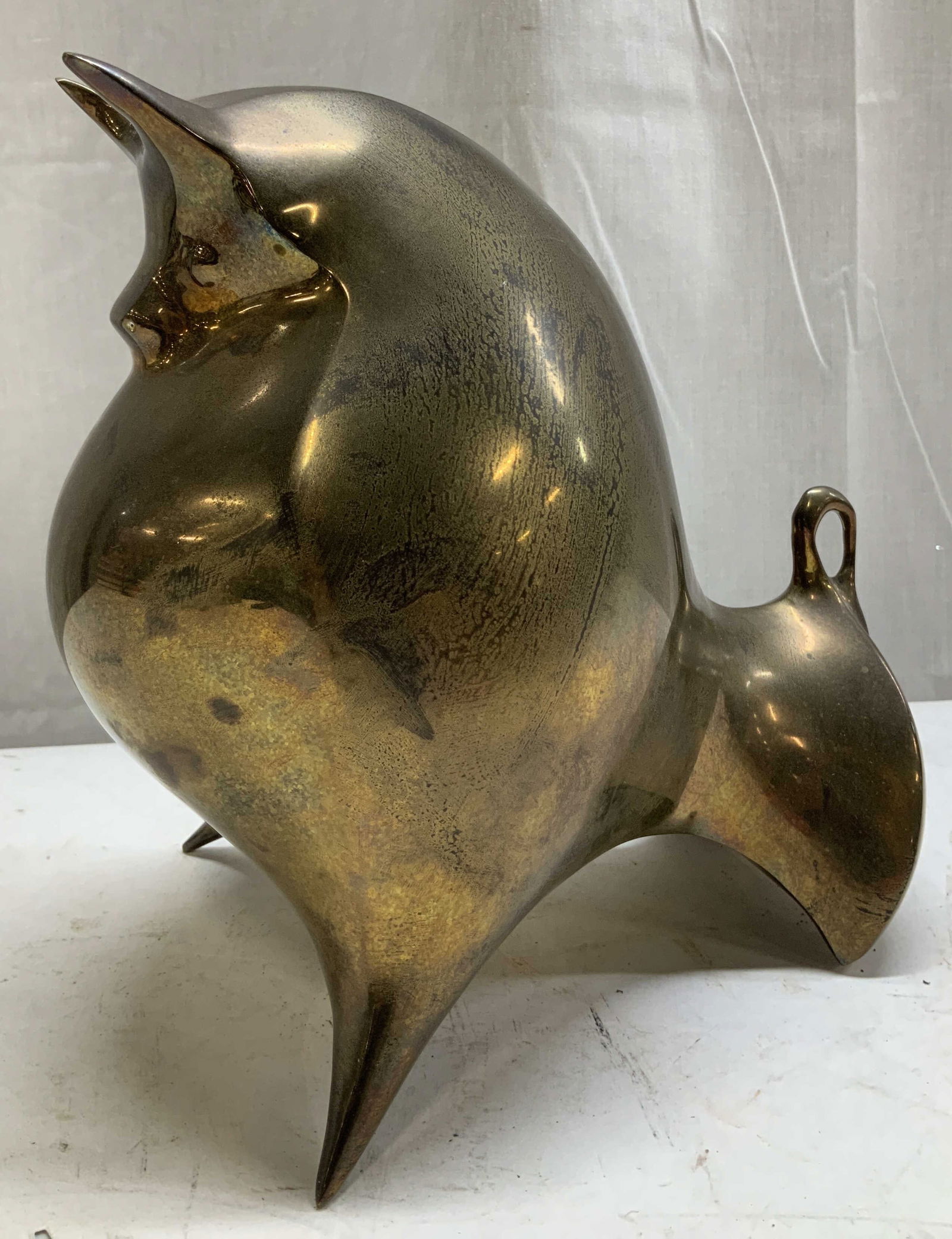 Jonathan Adler Brass Bull Sculpture (1 of 6)