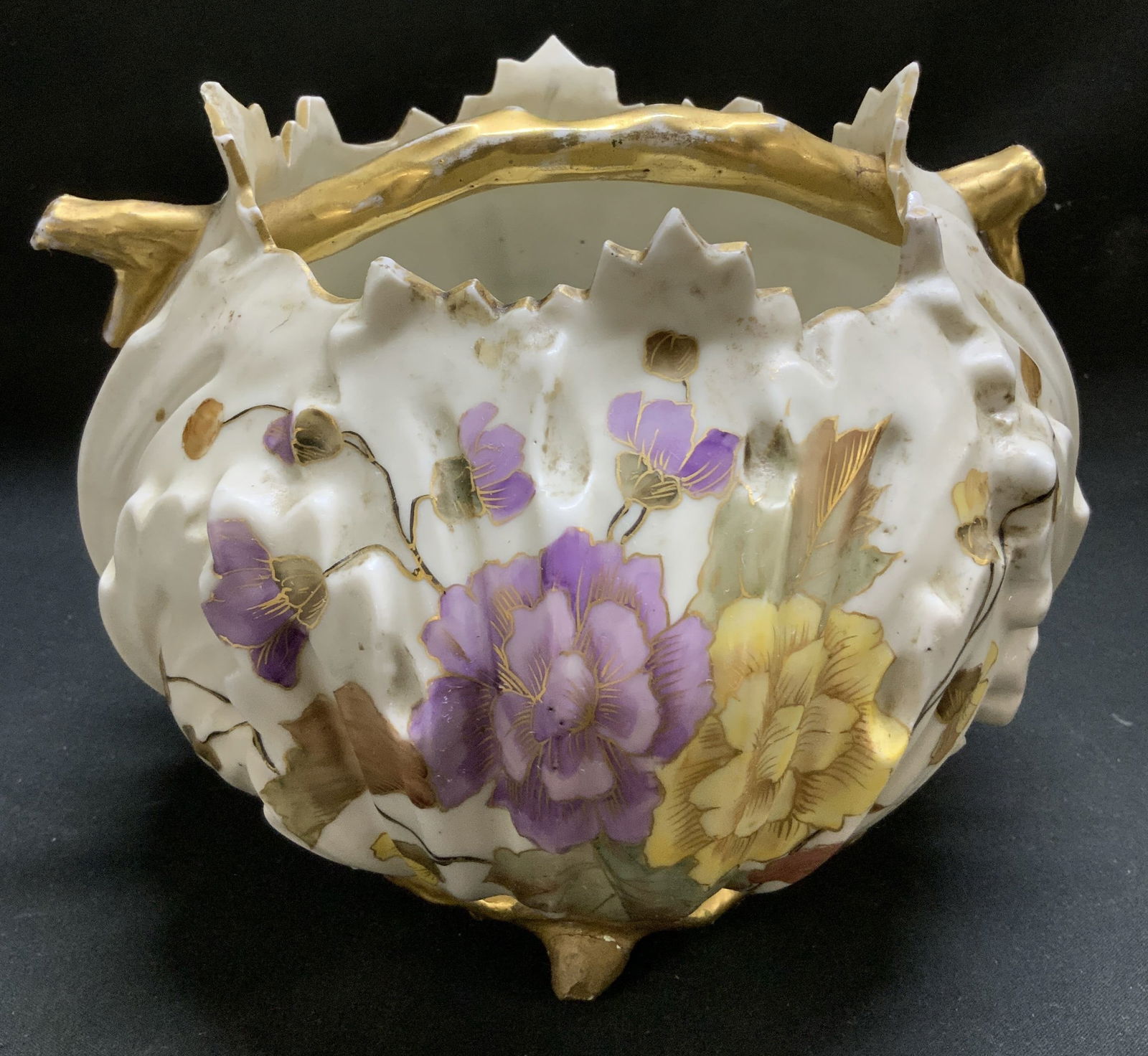 Antique Royal Rudolstadt Floral Porc Bwl GERMANY (1 of 6)