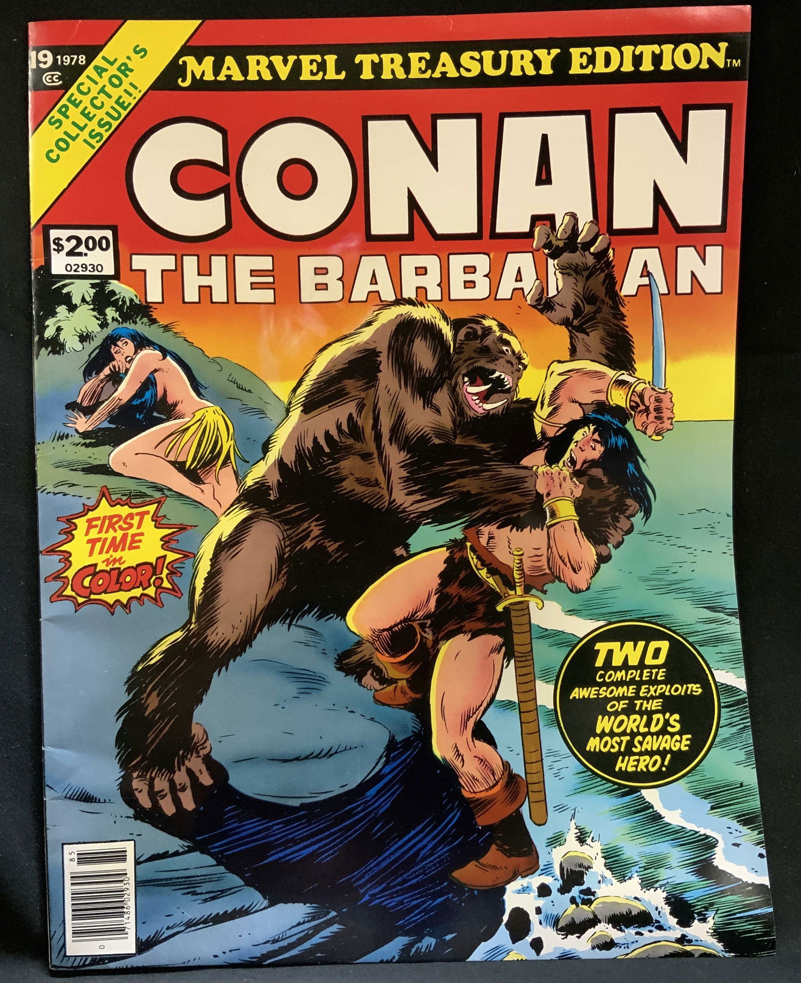 1978 Marvel Treasury Ed Conan Barbarian Comic Bk (1 of 7)