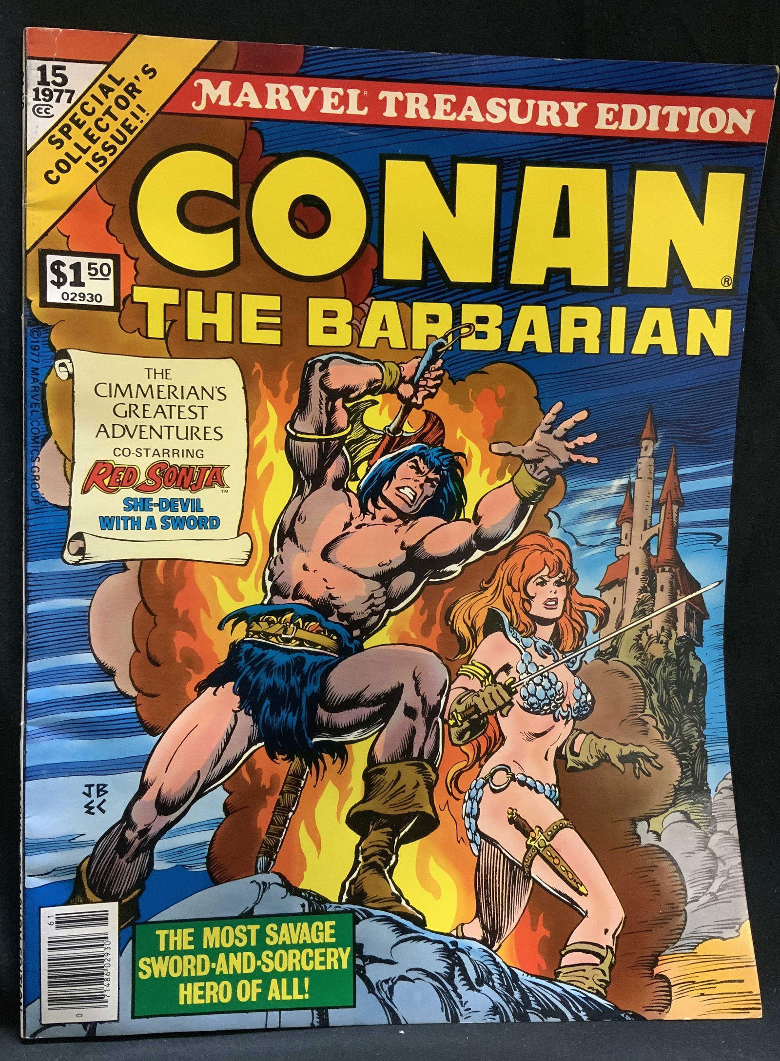 1977 Marvel Treasury Ed Conan Barbarian Comic Bk (1 of 7)