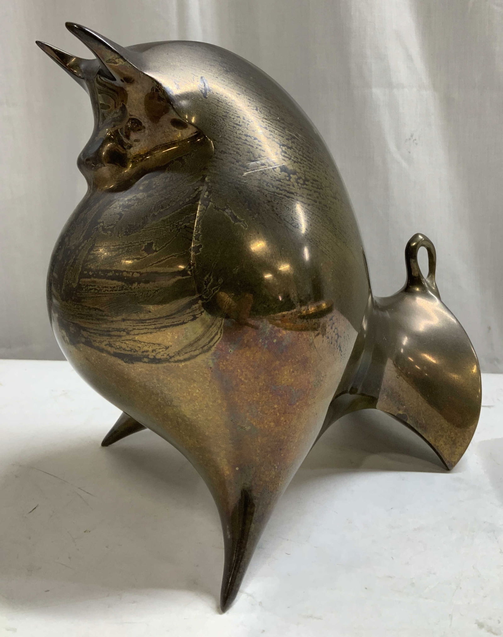 Jonathan Adler Brass Bull Sculpture (1 of 6)