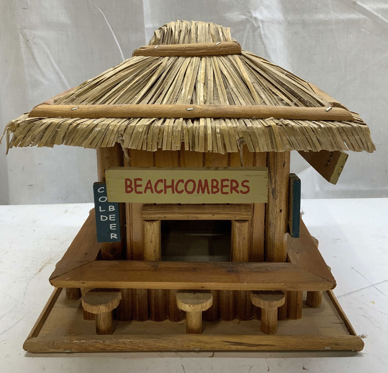 Beachcombers Wooden Bird House 8.4in (1 of 6)