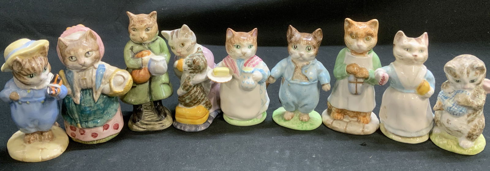 Lot 9 Beatrix Potters Cat Figs 1940-1980s ENGLAND (1 of 9)