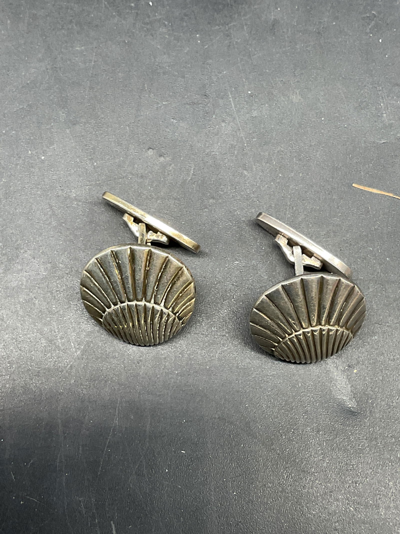 Georg Jensen Sterling Silver Seashell Cufflinks - 2