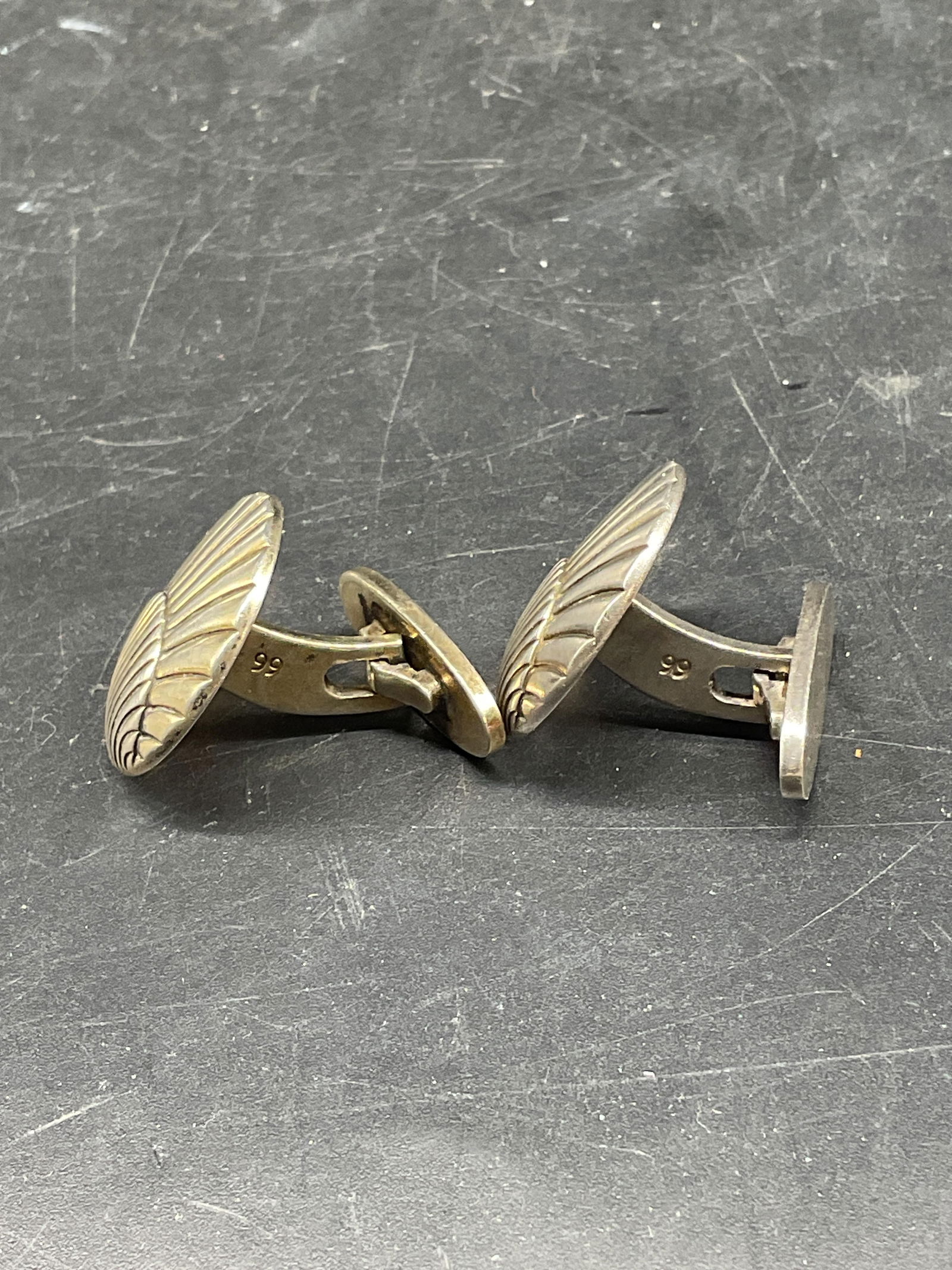 Georg Jensen Sterling Silver Seashell Cufflinks - 3