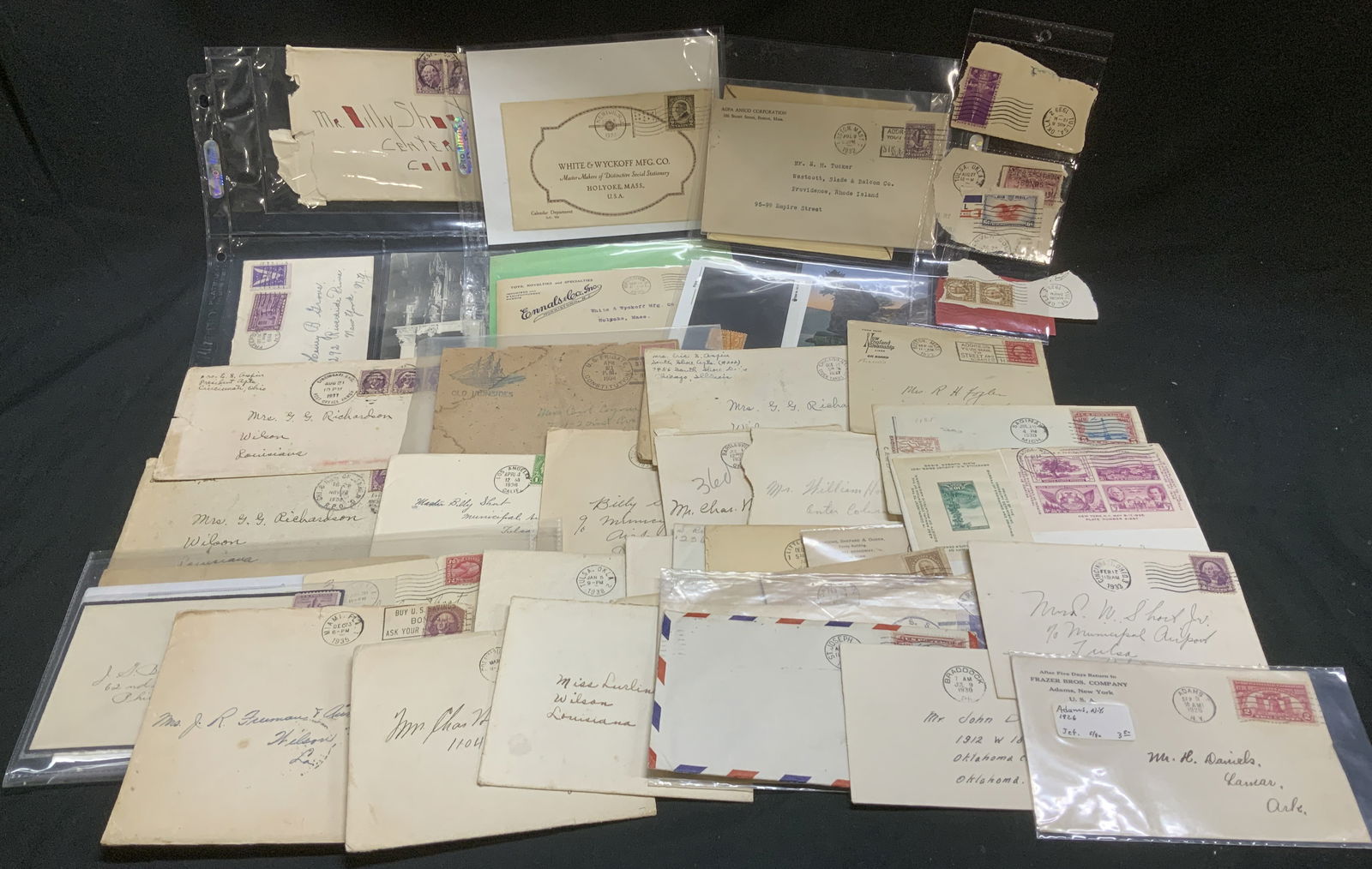 Lot 30+ U.S. Early 1920-1939s Envelopes & Stamps (1 of 8)
