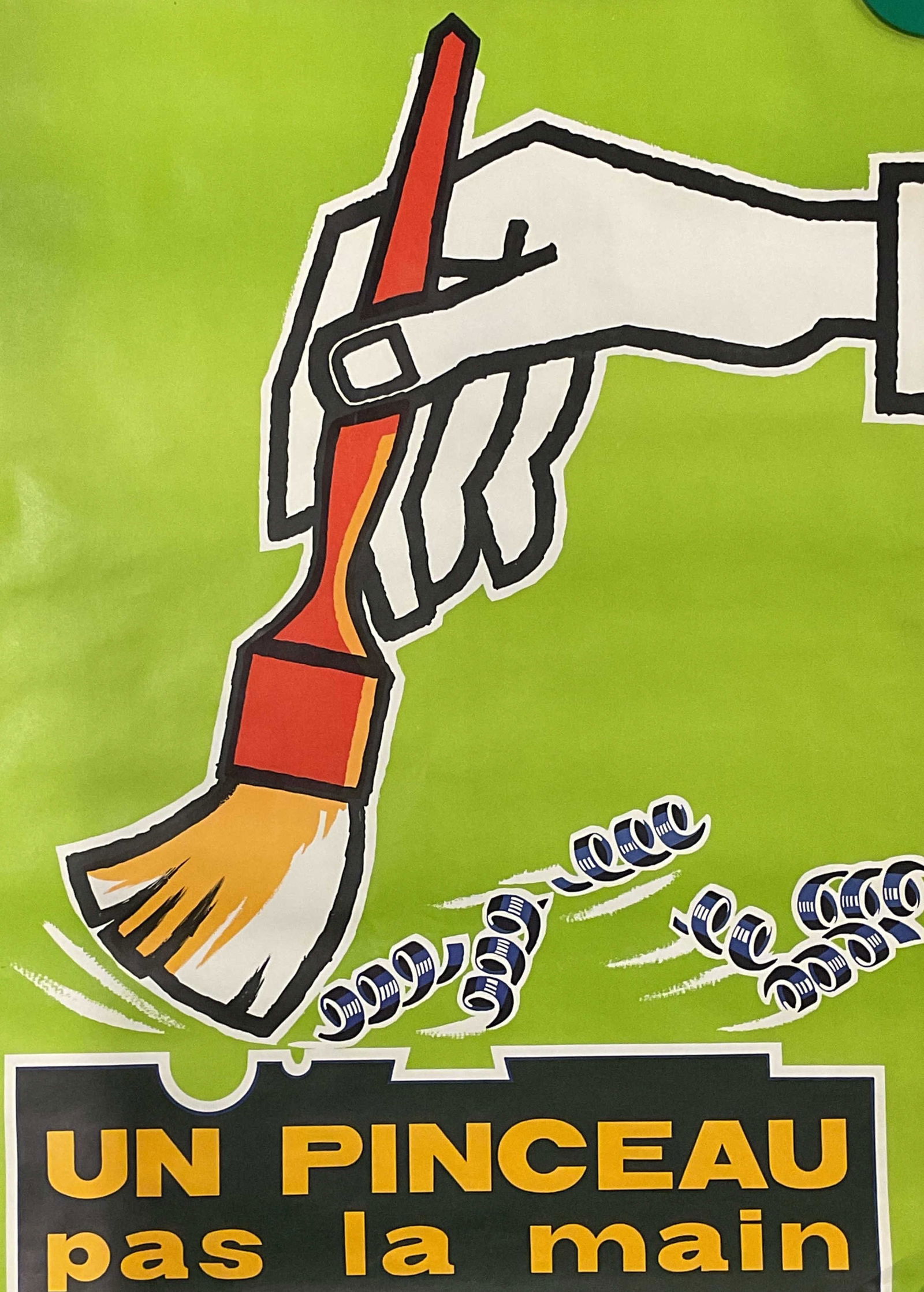 Vintage French Industrial Safety Poster 31.25in (1 of 7)