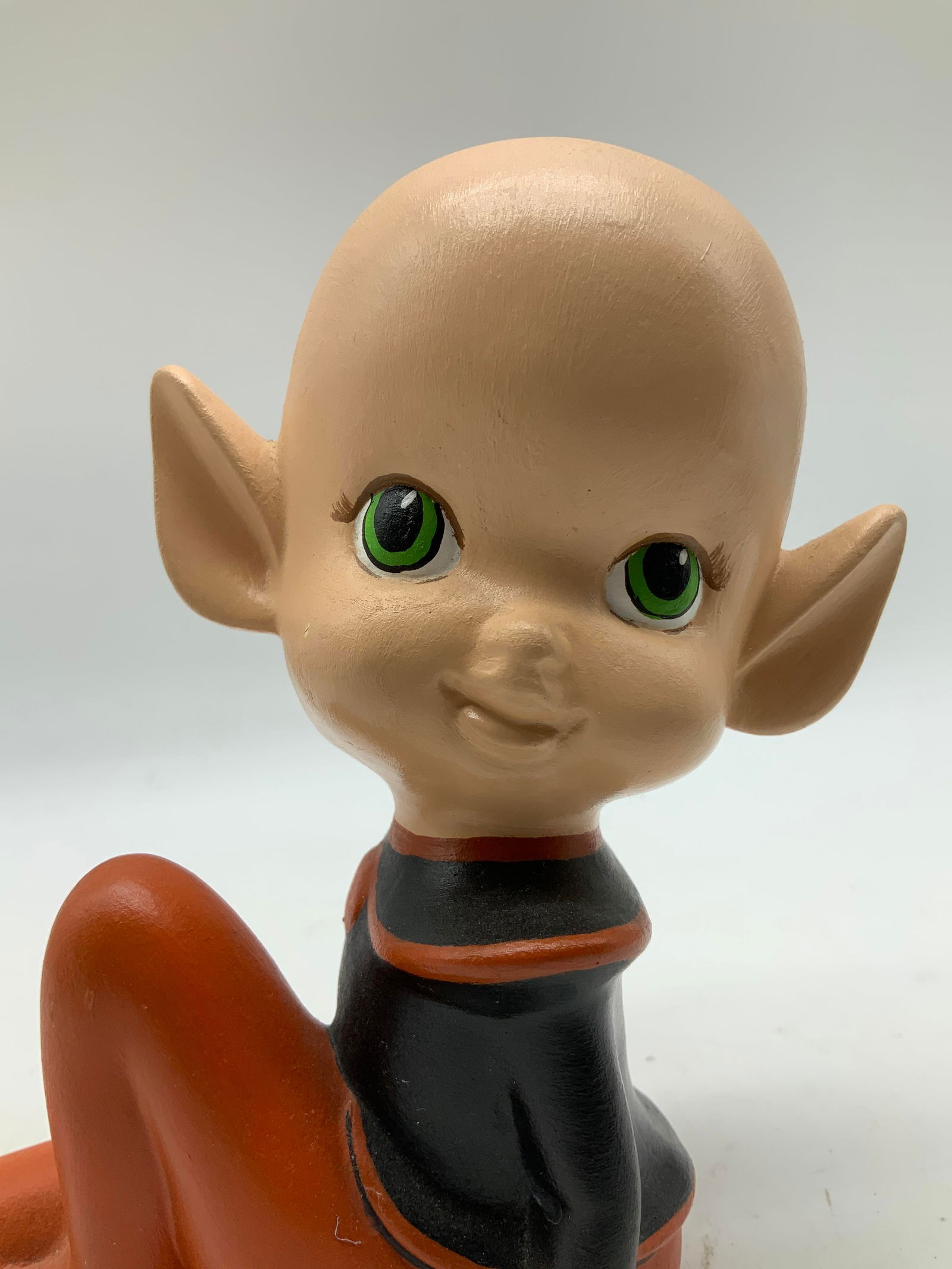 Vntg NM Ceramic Pixie Elf Figurine - 5