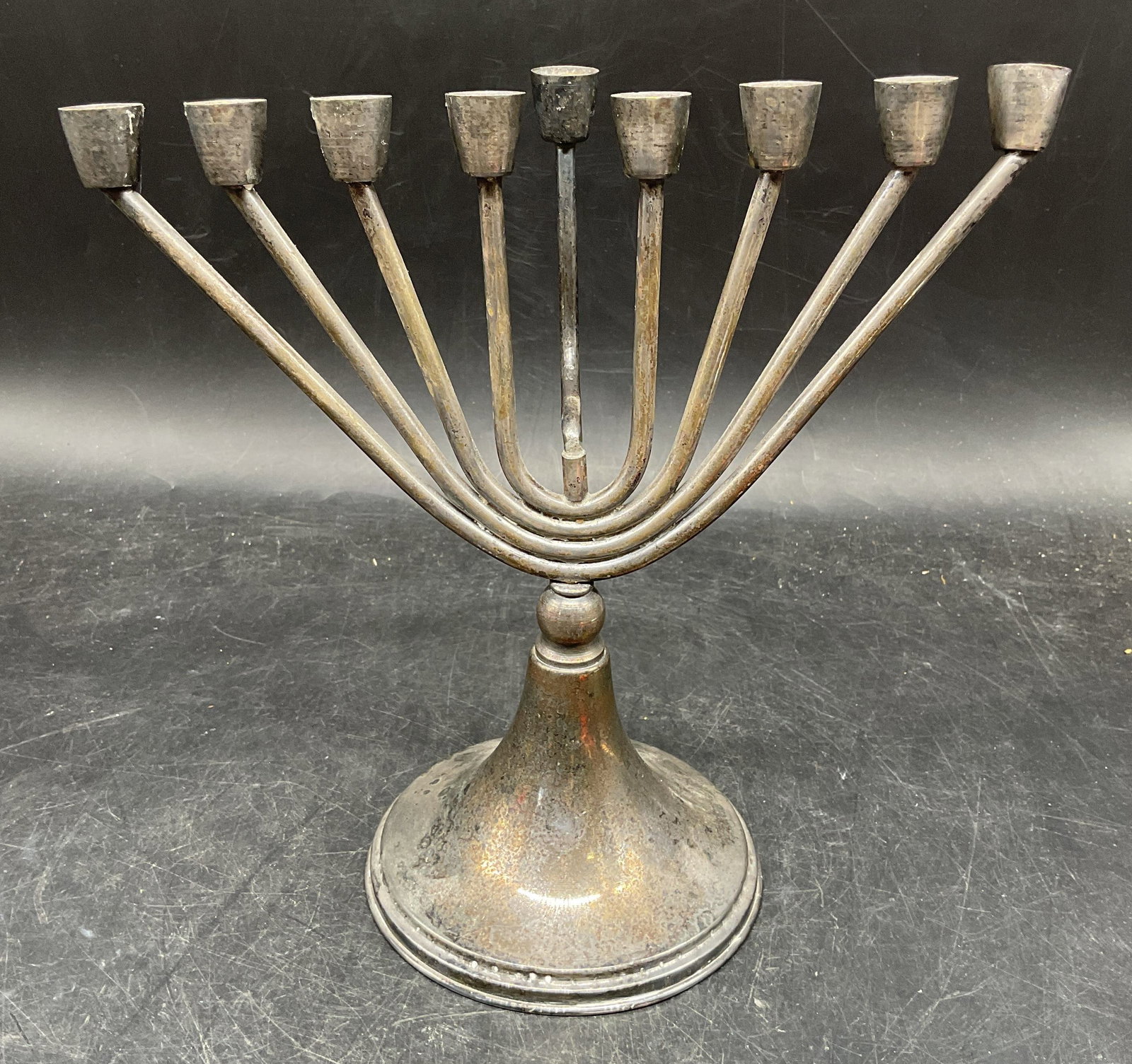 Vintage Silver Plated Menorah, Judaica (1 of 6)