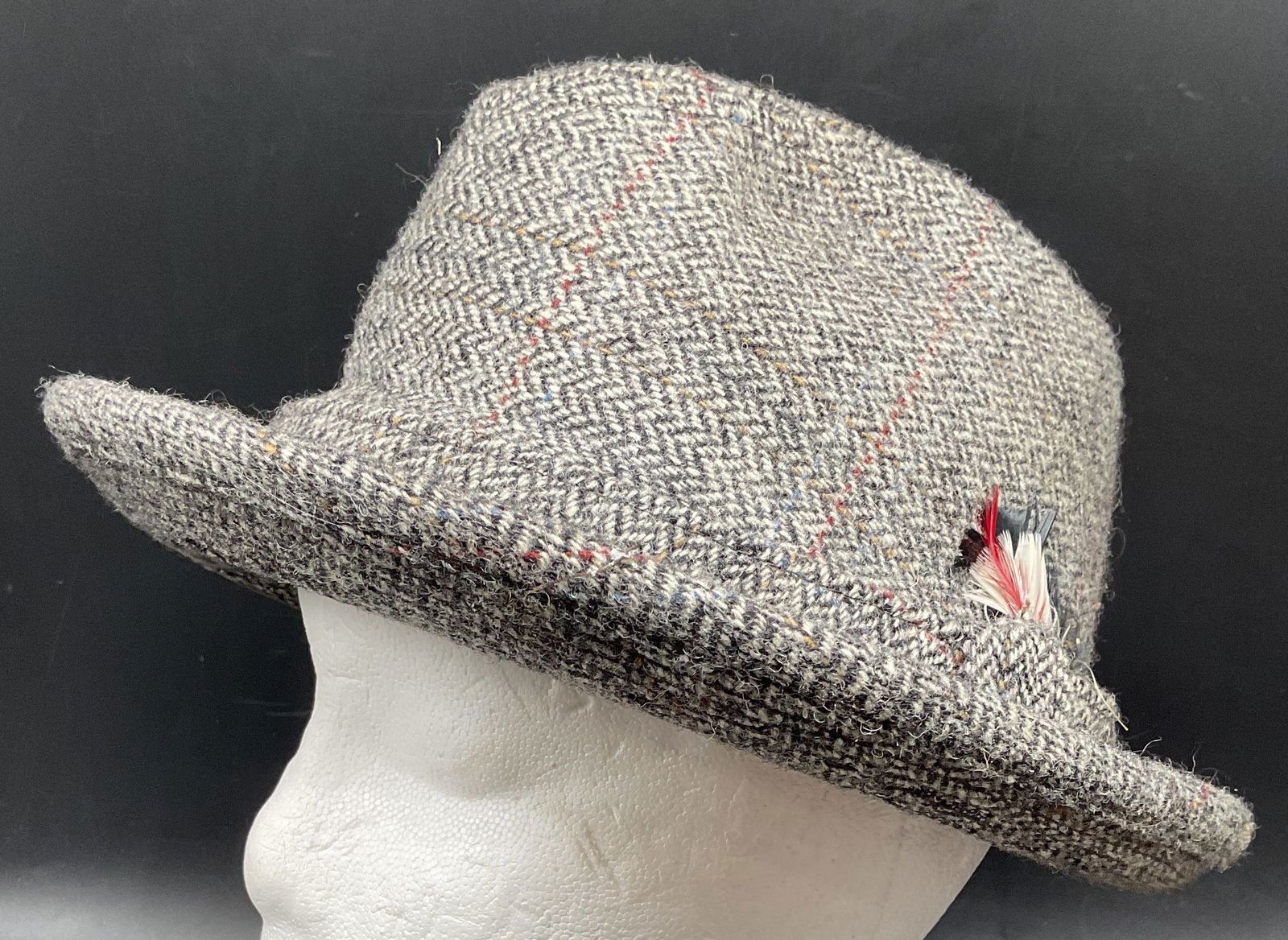 Dobbs Fifth Ave Grey Wool Fedora Hat (1 of 6)