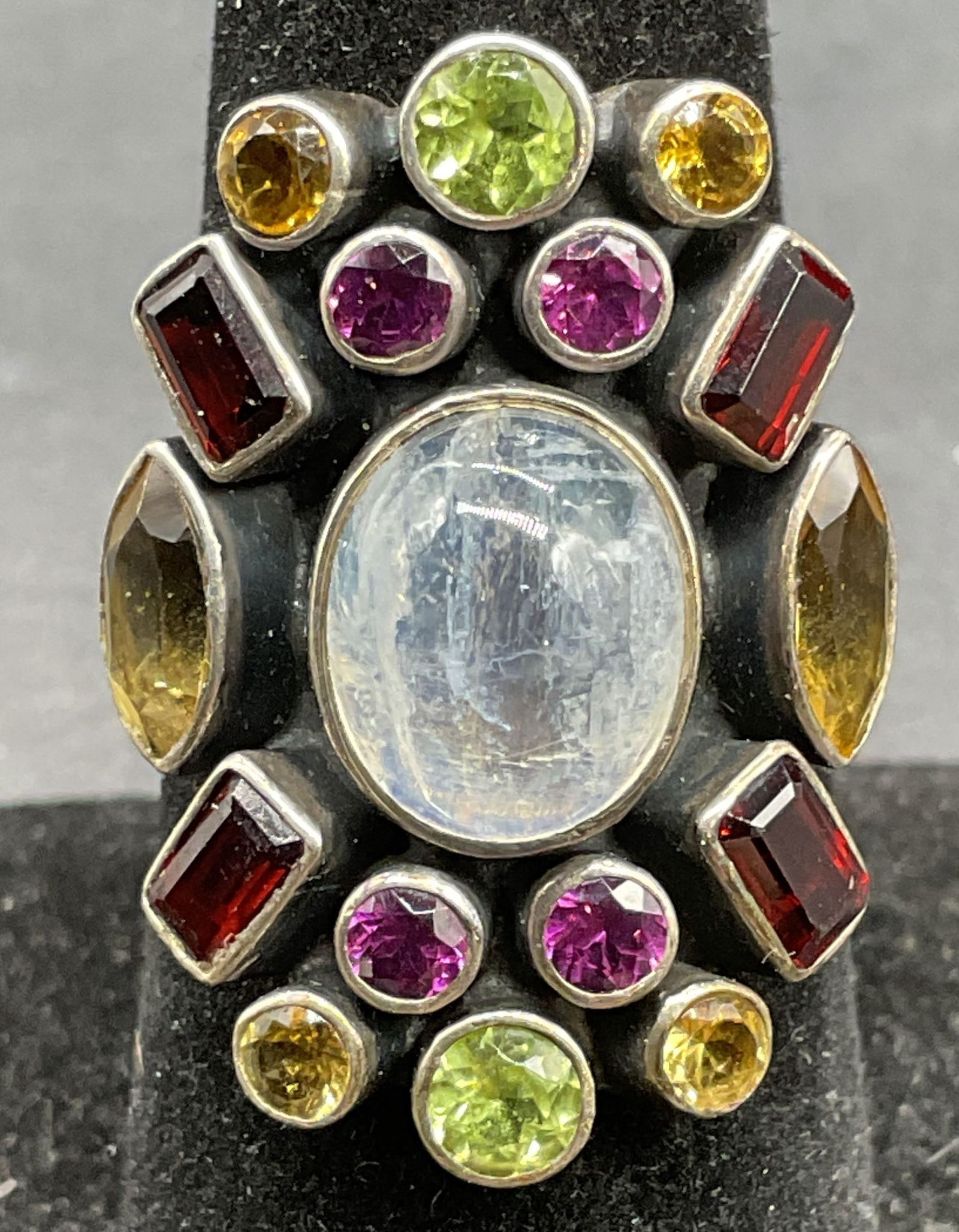 NB Sterling Silver Moonstone Semiprecious Ring (1 of 7)