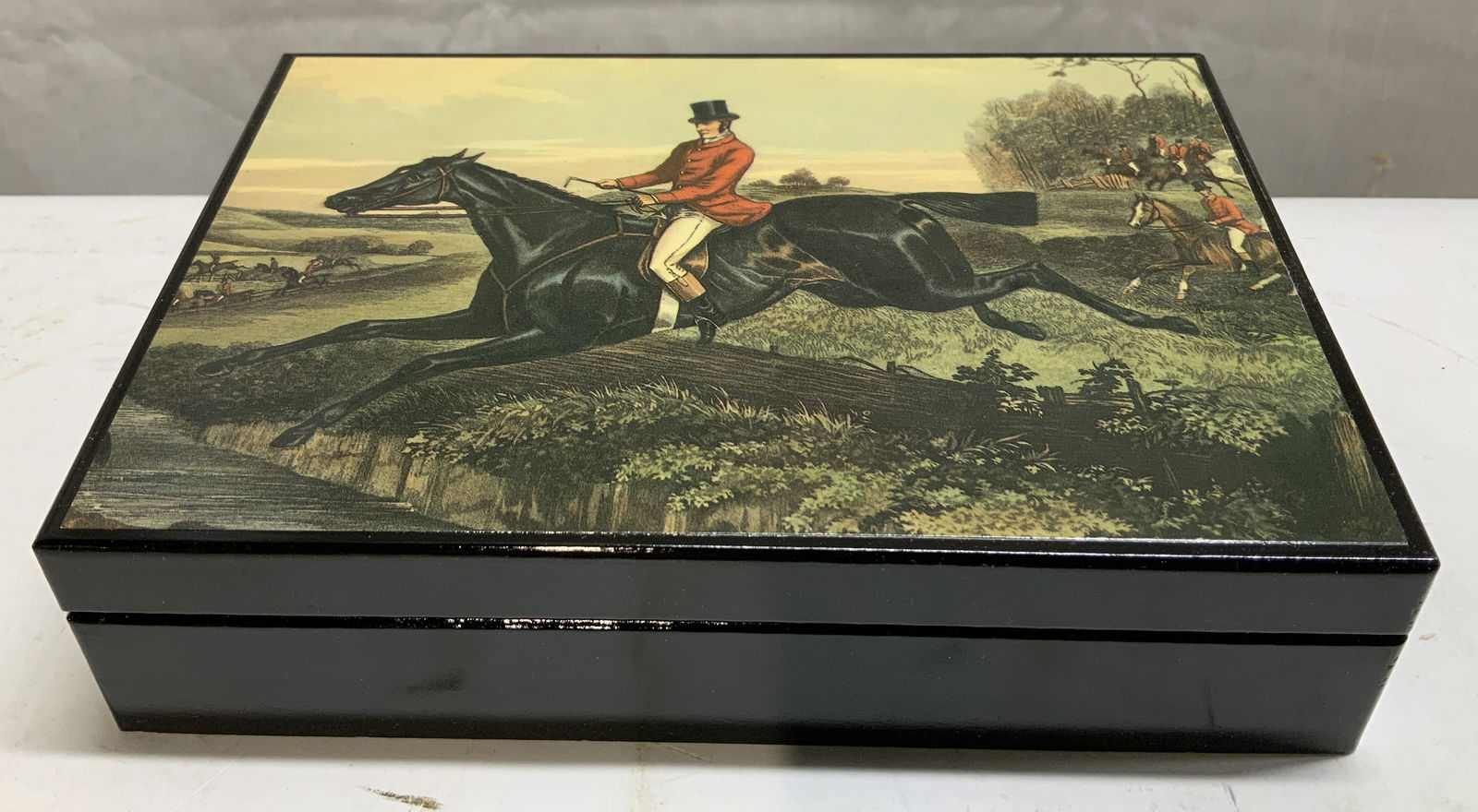 Wooden Lacquered Box W Card Decks NIB (1 of 7)