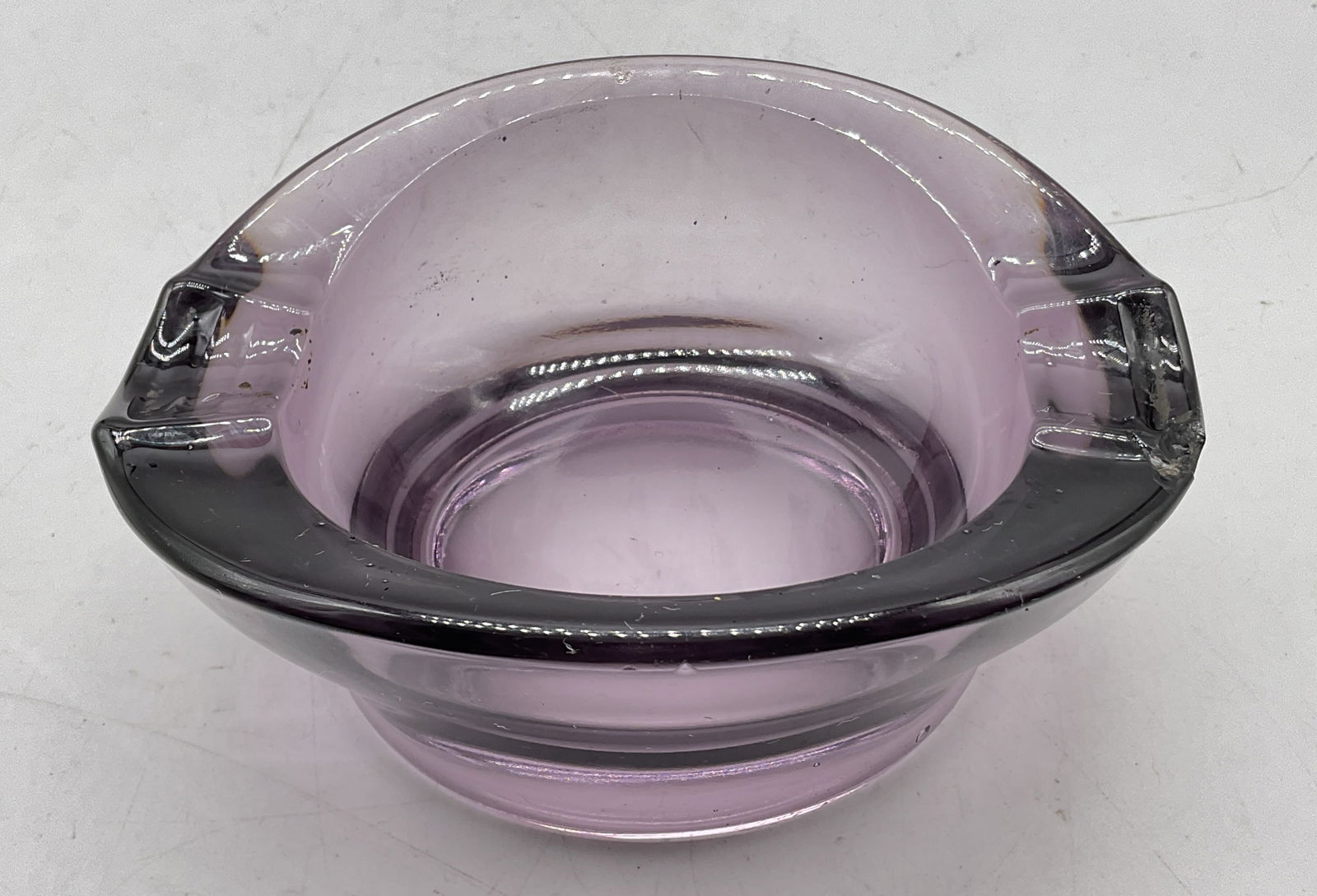 Hand Blown Purple Art Glass Ashtray (1 of 7)