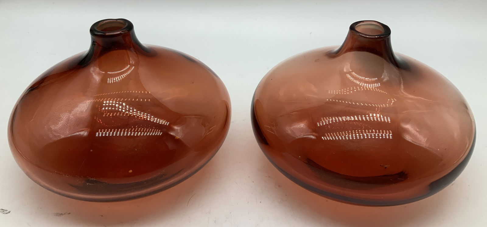 Lot 2 Vintage Ruby Red Glass Vessels (1 of 6)