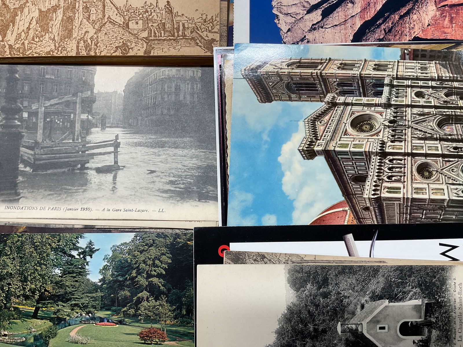 Grp Lot 60+ Assorted Vintage Postcards (1 of 11)