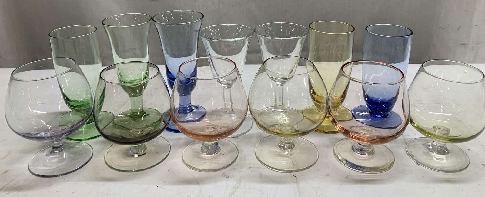 Lot 13 Assorted Multicolored Shot Glasses (1 of 6)