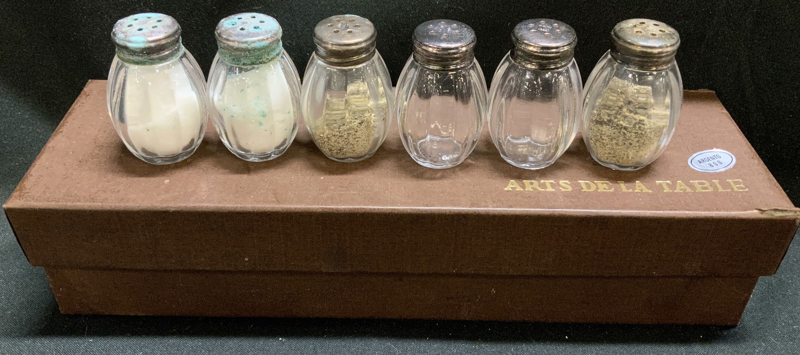 Set 6 Arts De La Table 800 Silver S&P Shakers Bx (1 of 6)