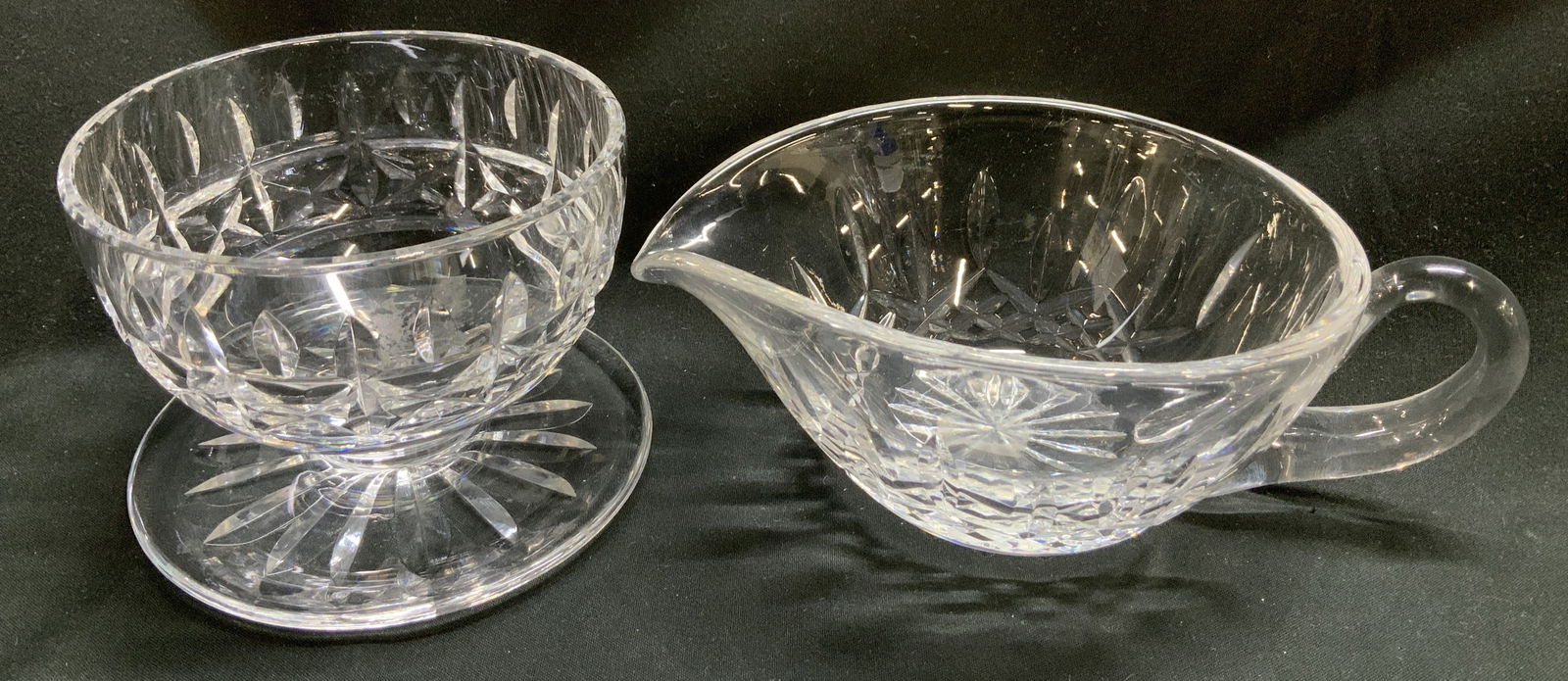 Lot 2 Waterford Crystal Gravy Boat & Desert Bowl (1 of 7)