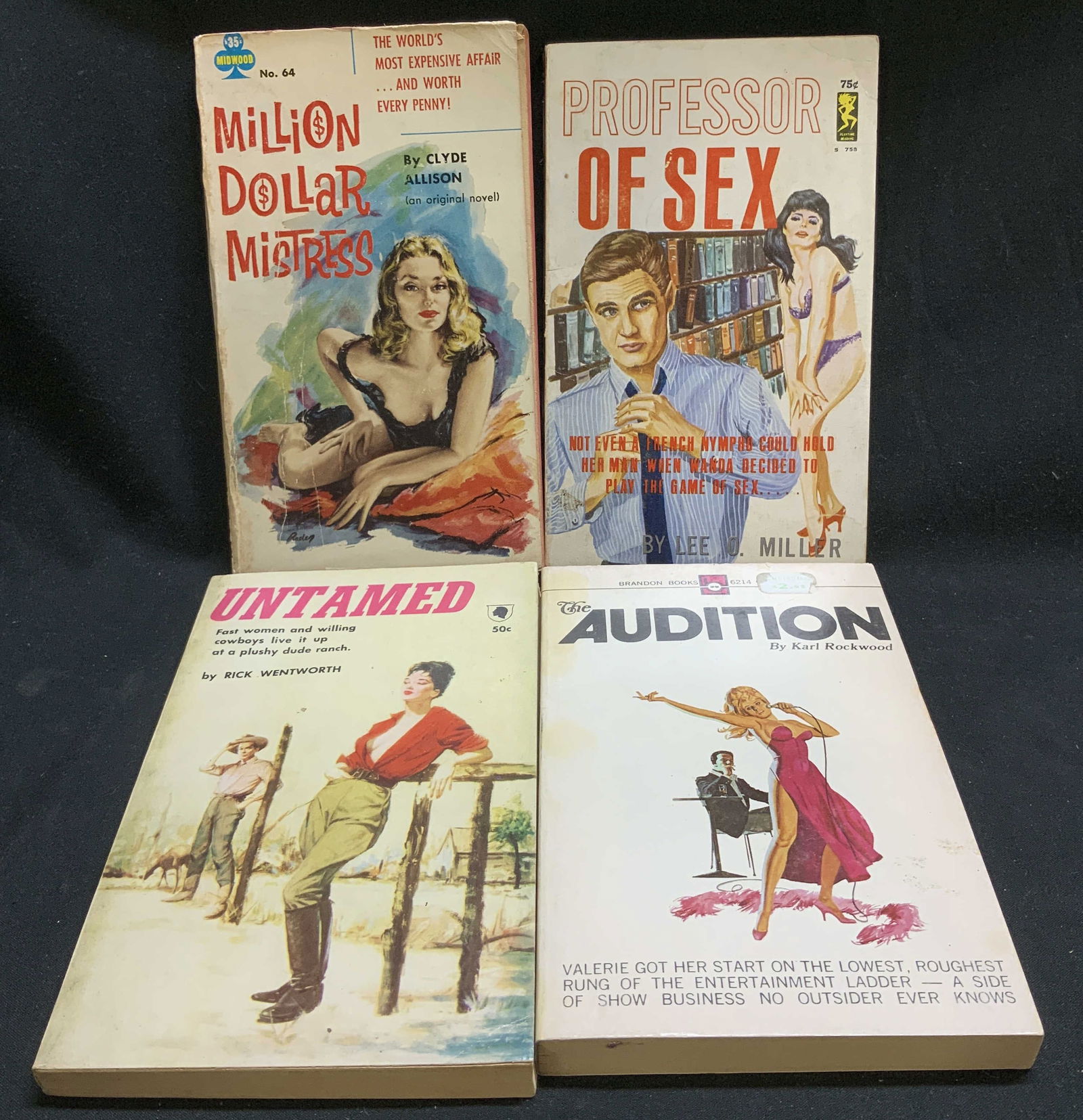 Lot 4 Pulp Fiction Erotica Books 1960-1970s MILLER (1 of 9)