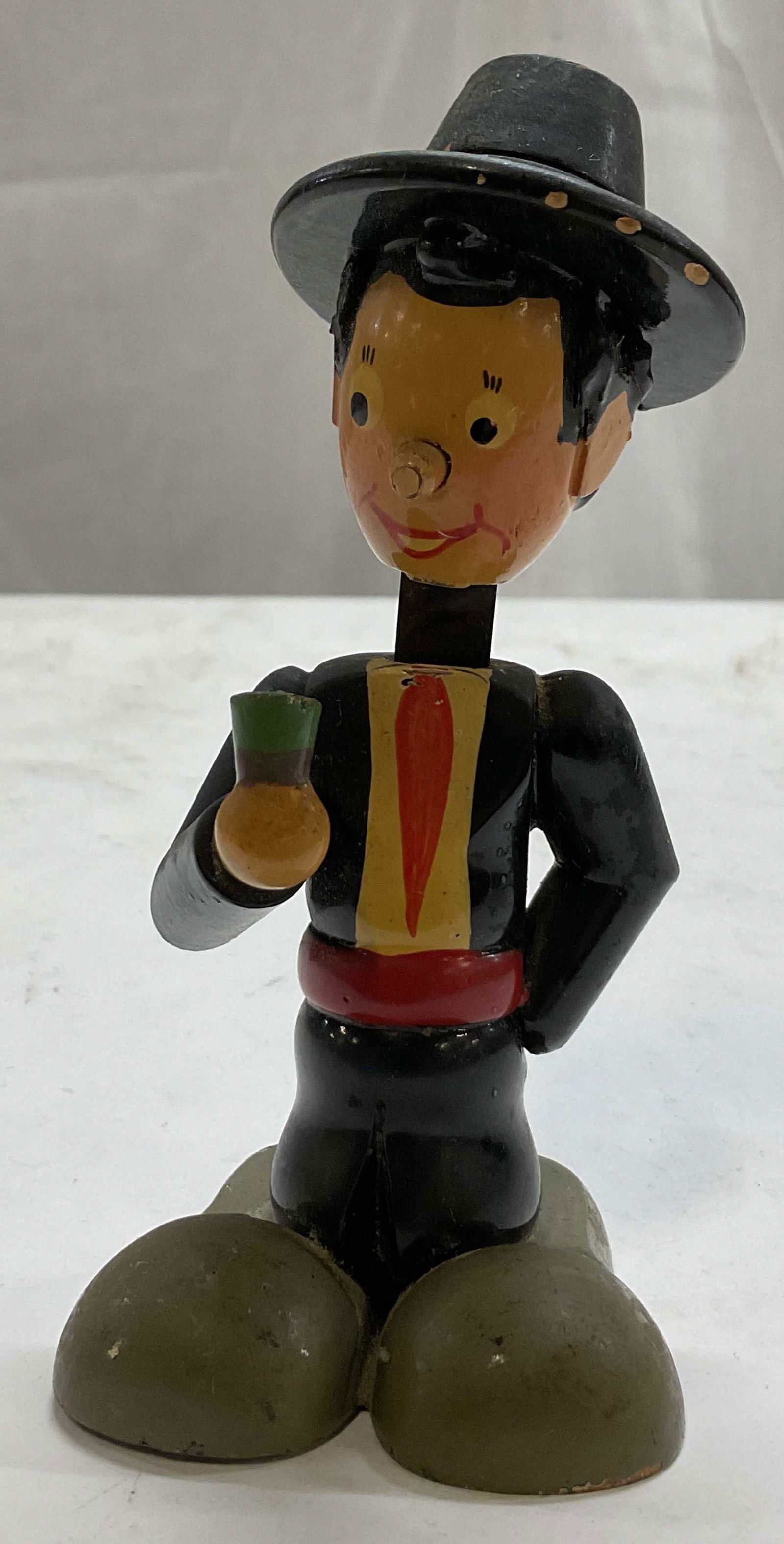 Vintage Wooden Bobble Head Figurine (1 of 10)