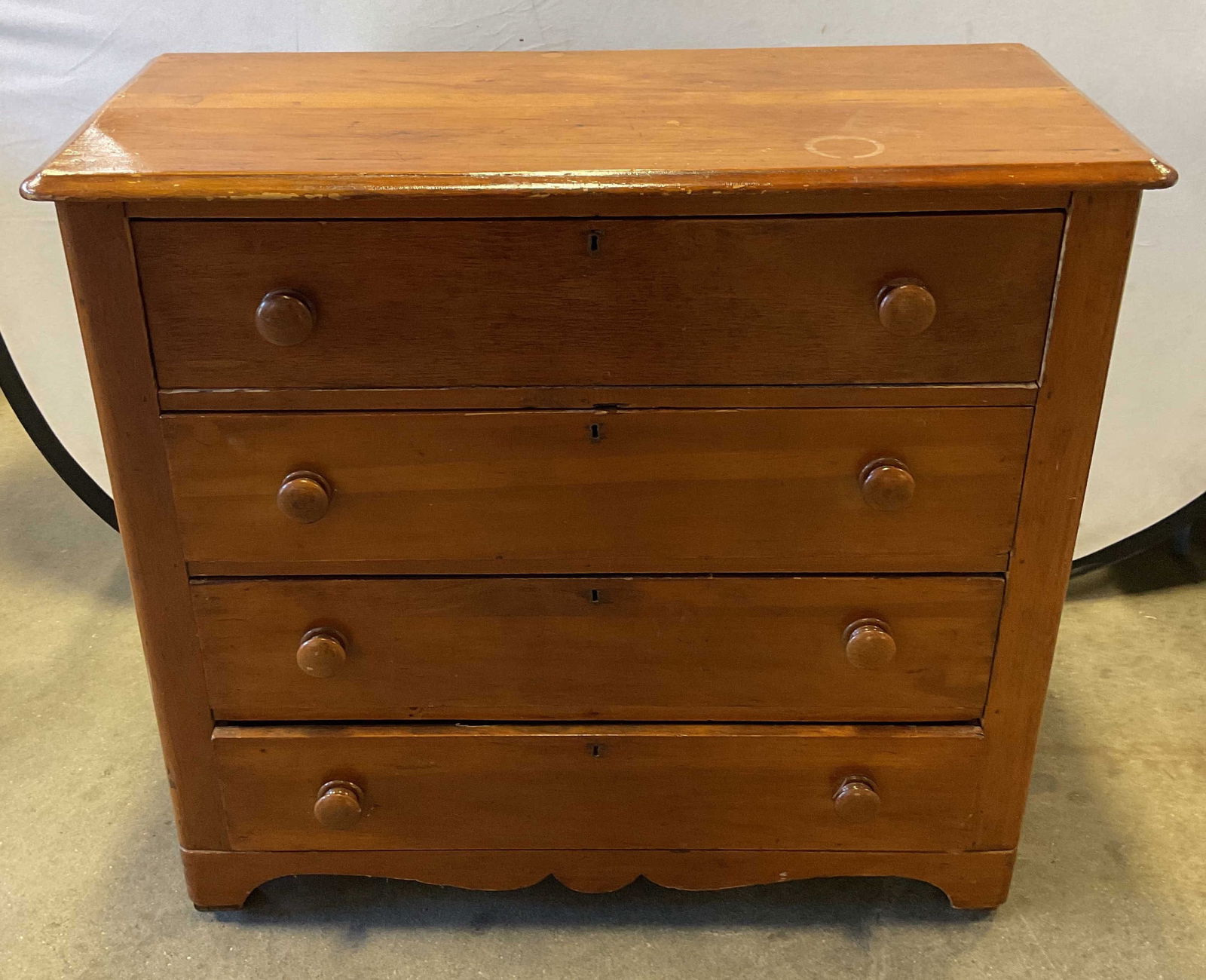Antique Victorian Style Wood Chest Of Drawers (1 of 6)