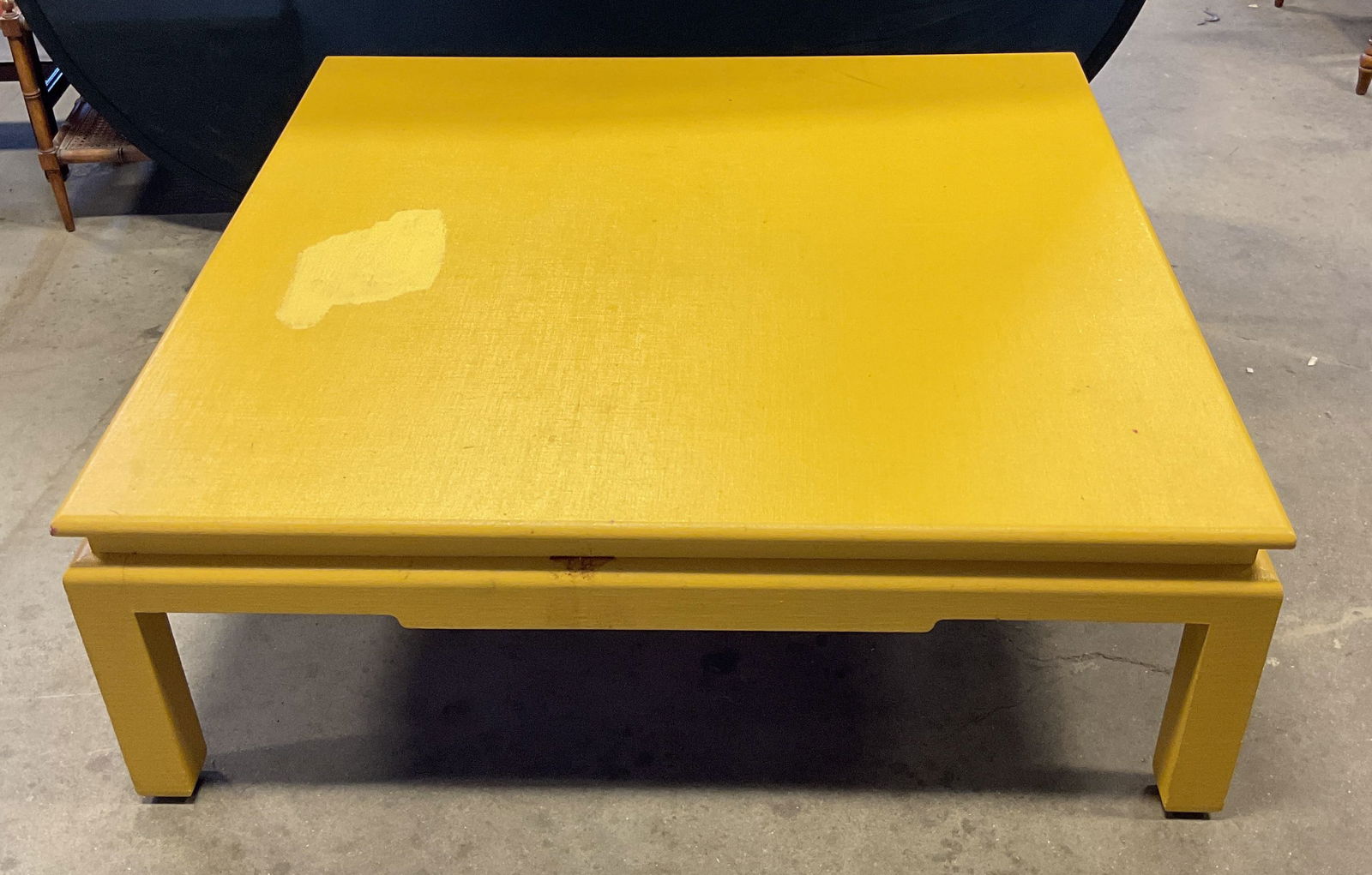 Yellow Wood Coffee Table (1 of 6)