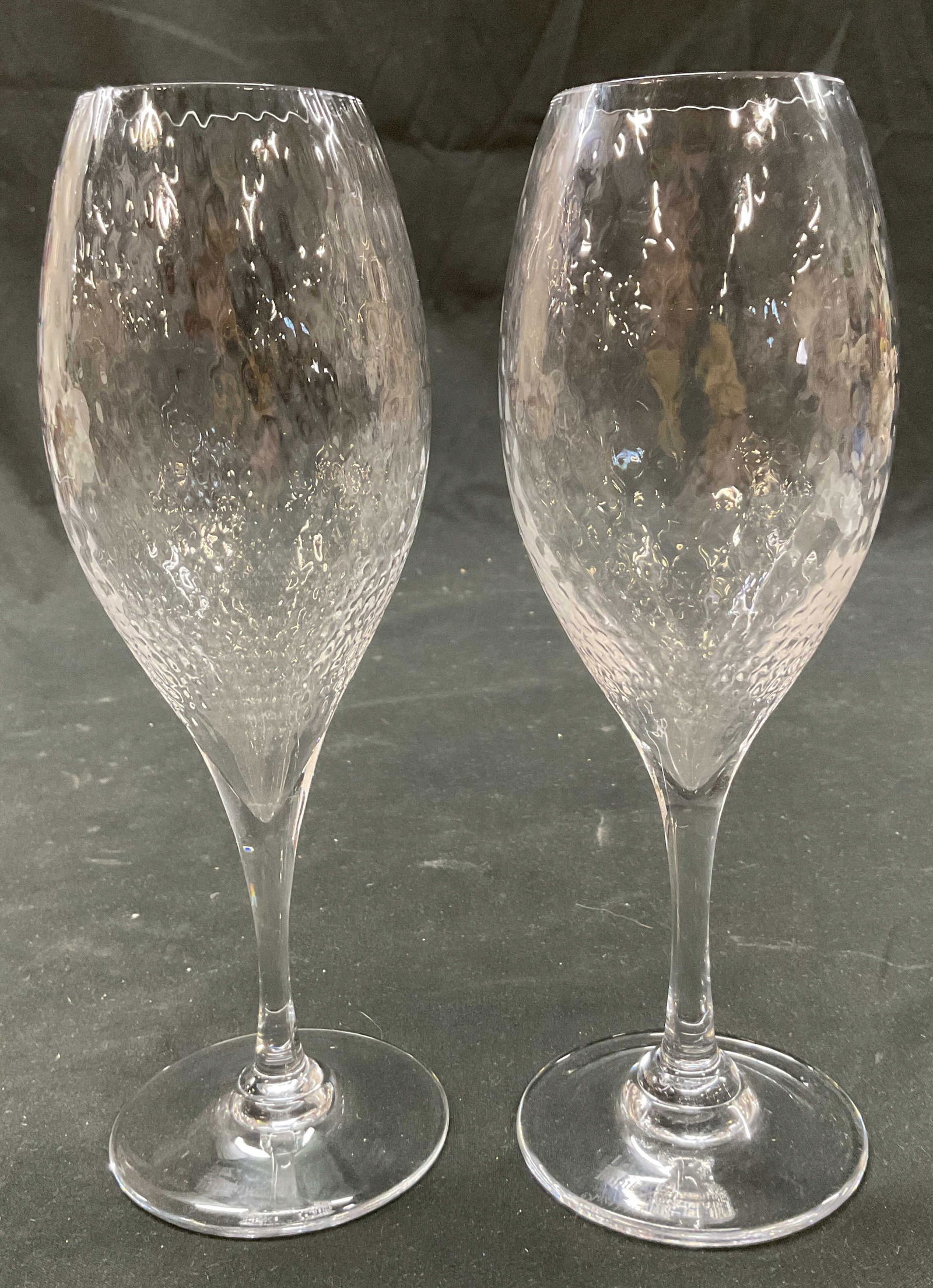 Pair SGND Les Impitoyables Crystal Stemware 1984 (1 of 8)