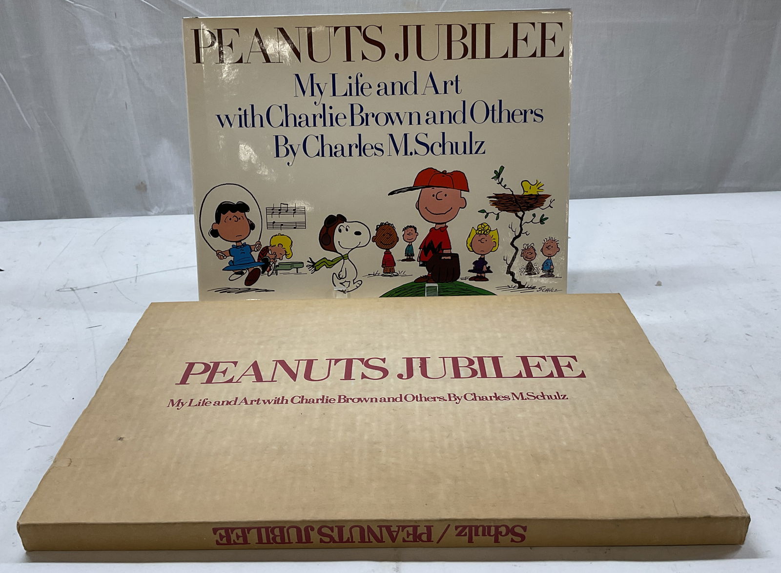 1st Ed Peanuts Jubilee Illus Bk Schulz 1975+ W Box (1 of 16)