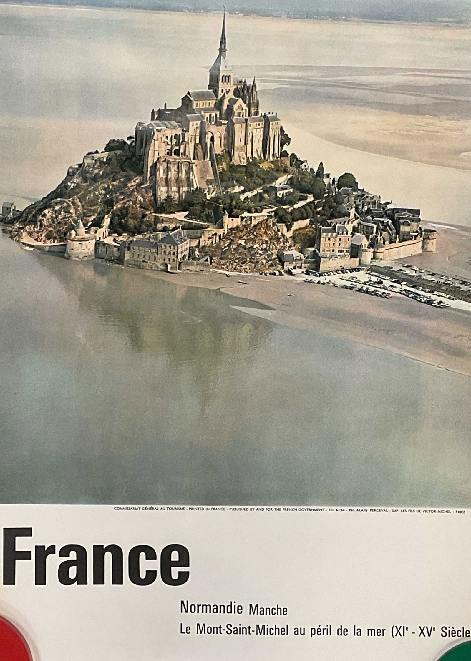 1960s French Normandy Travel Poster 23in (1 of 6)