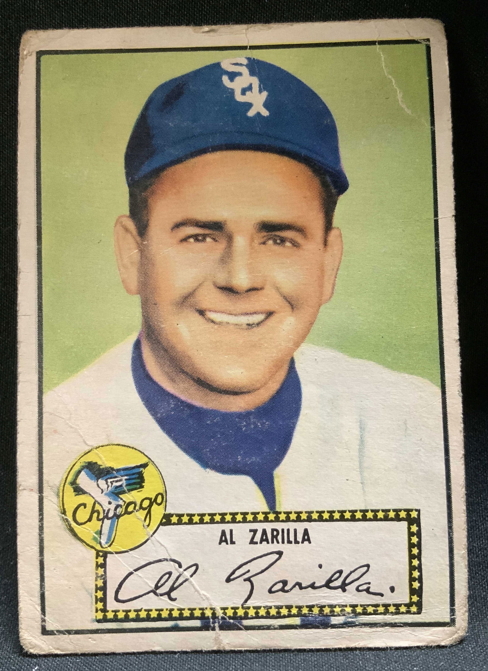 1952 TOPPS #70 Al Zarilla Chicago Baseball Card (1 of 6)
