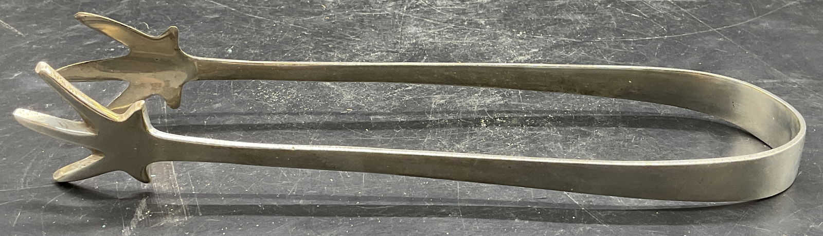 Vintage Silver Tone Claw Ice Tongs (1 of 6)