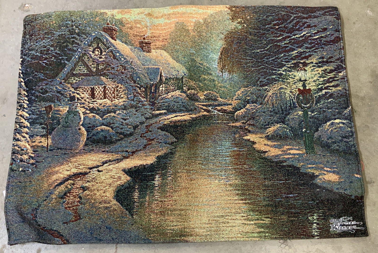 2005 Thomas Kinkade Christmas Evening Tapestry NWT (1 of 6)