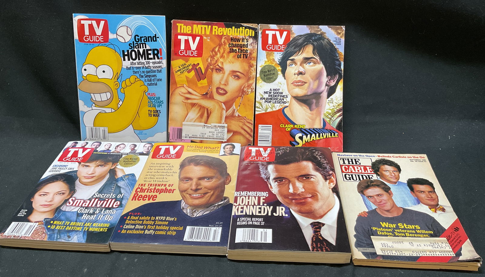 Lot 7 TV Guide Magazines Simpsons+ 1980s-2000s (1 of 15)