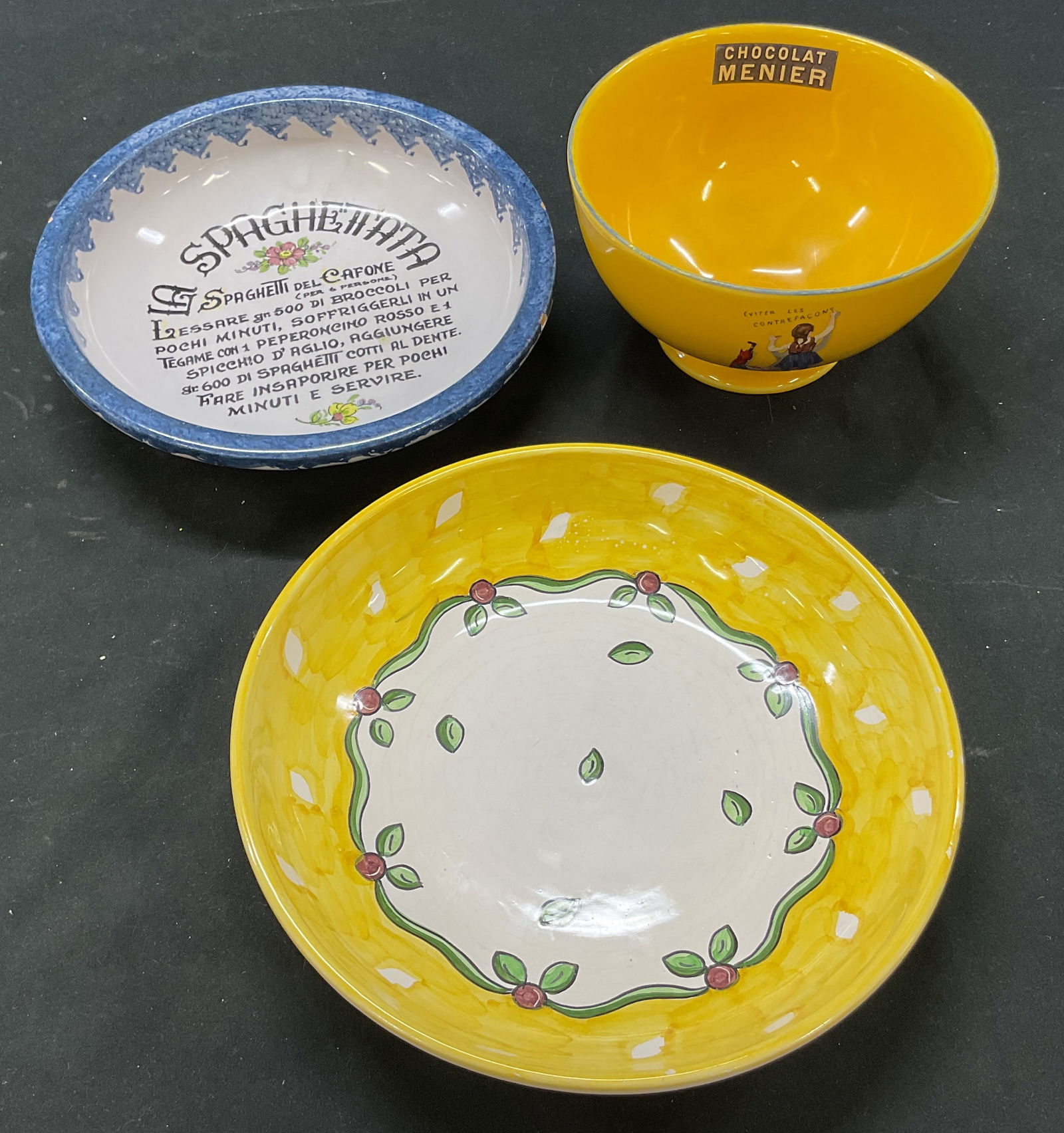 Lot 3 Chocolat Menier+ Ceramic Bowls Italy (1 of 19)
