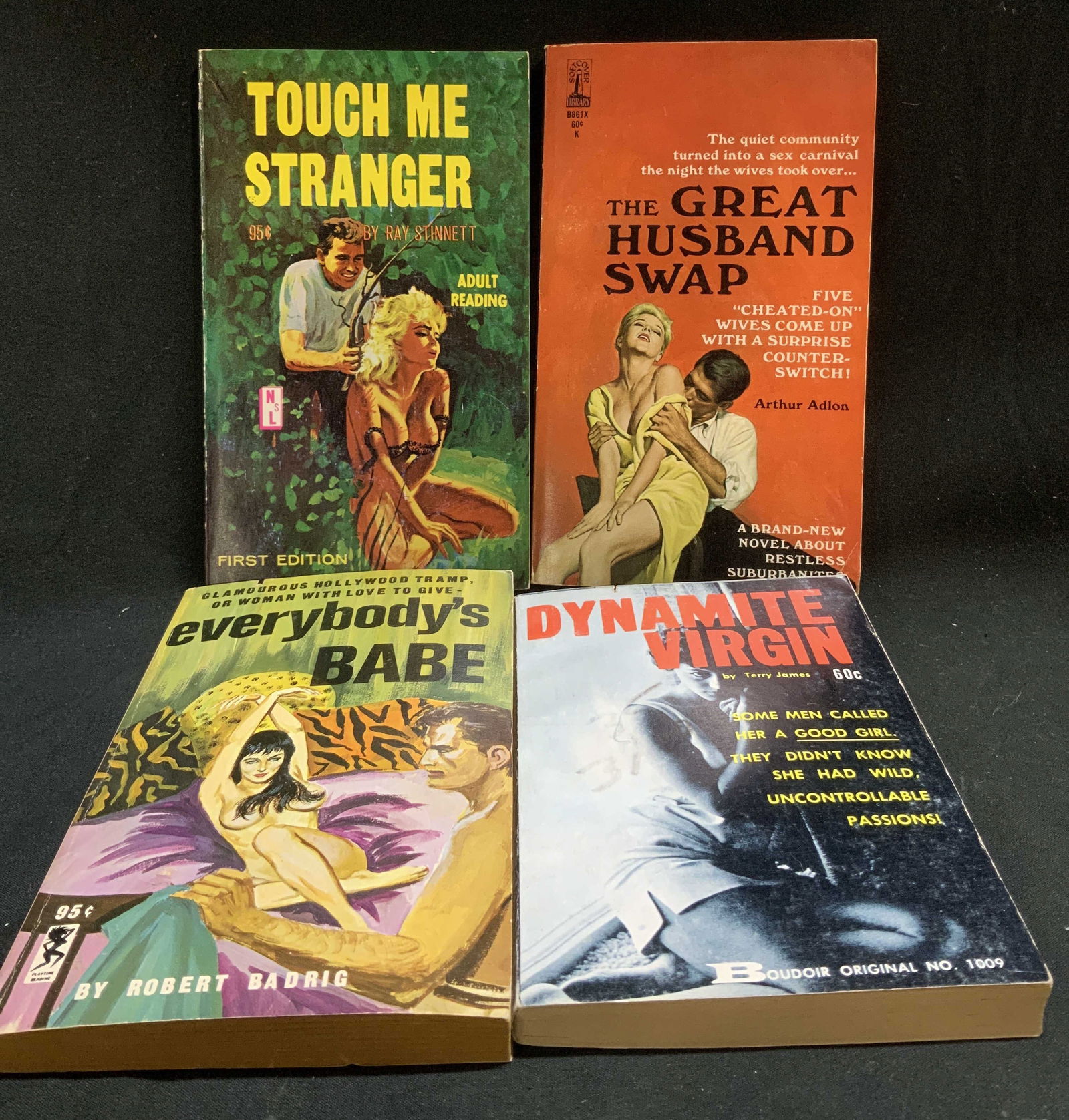 Lot 4 Pulp Fiction Erotica 1960s Bks BADRIG (1 of 9)