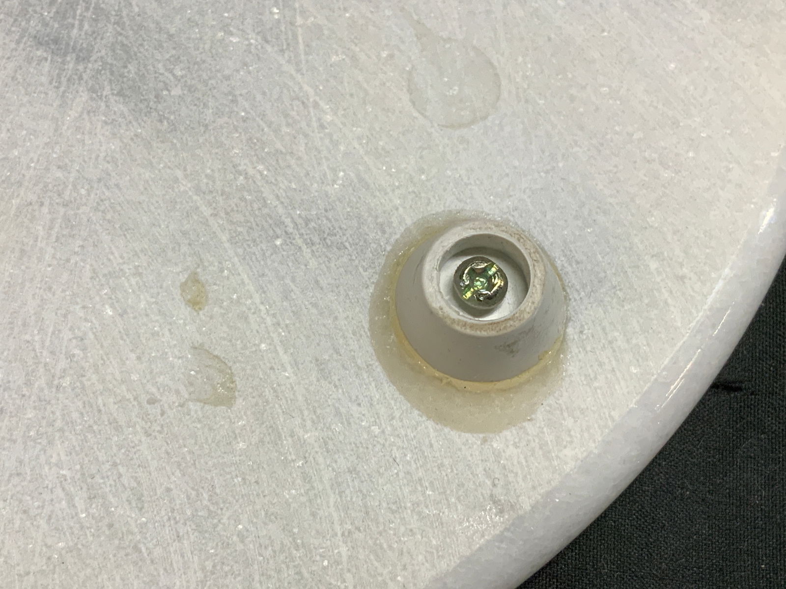 White Marble Footed Cheese Board - 6