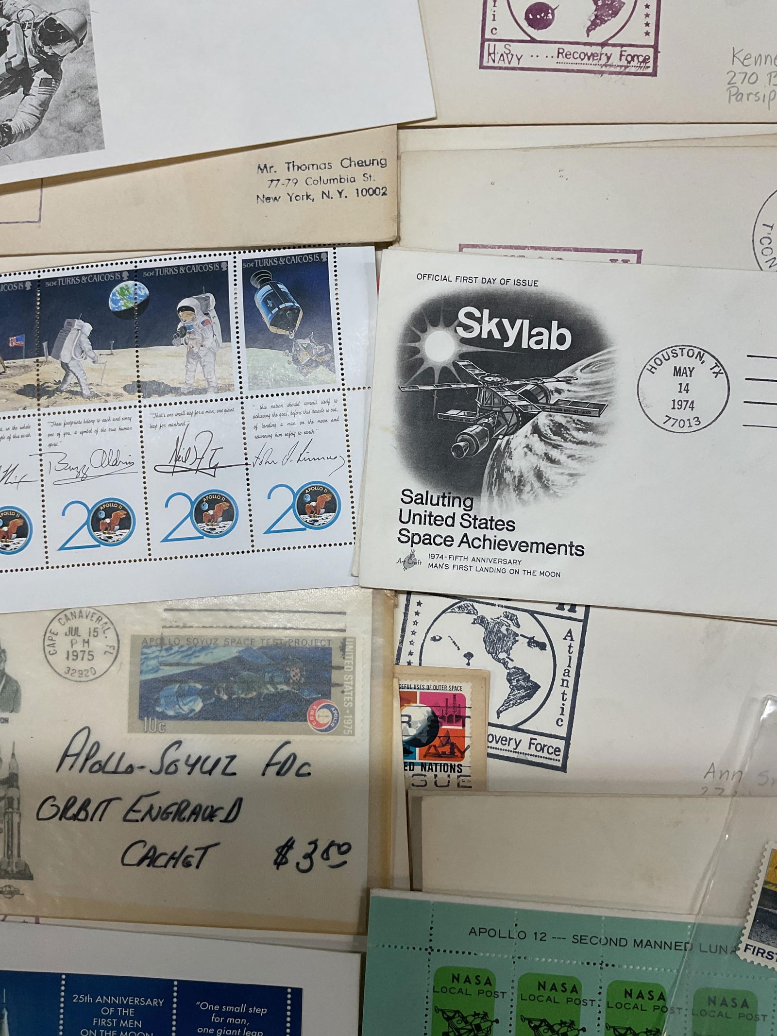 Grp Lot 30+ Assorted US Space Stamps 1st Day Issue (1 of 11)